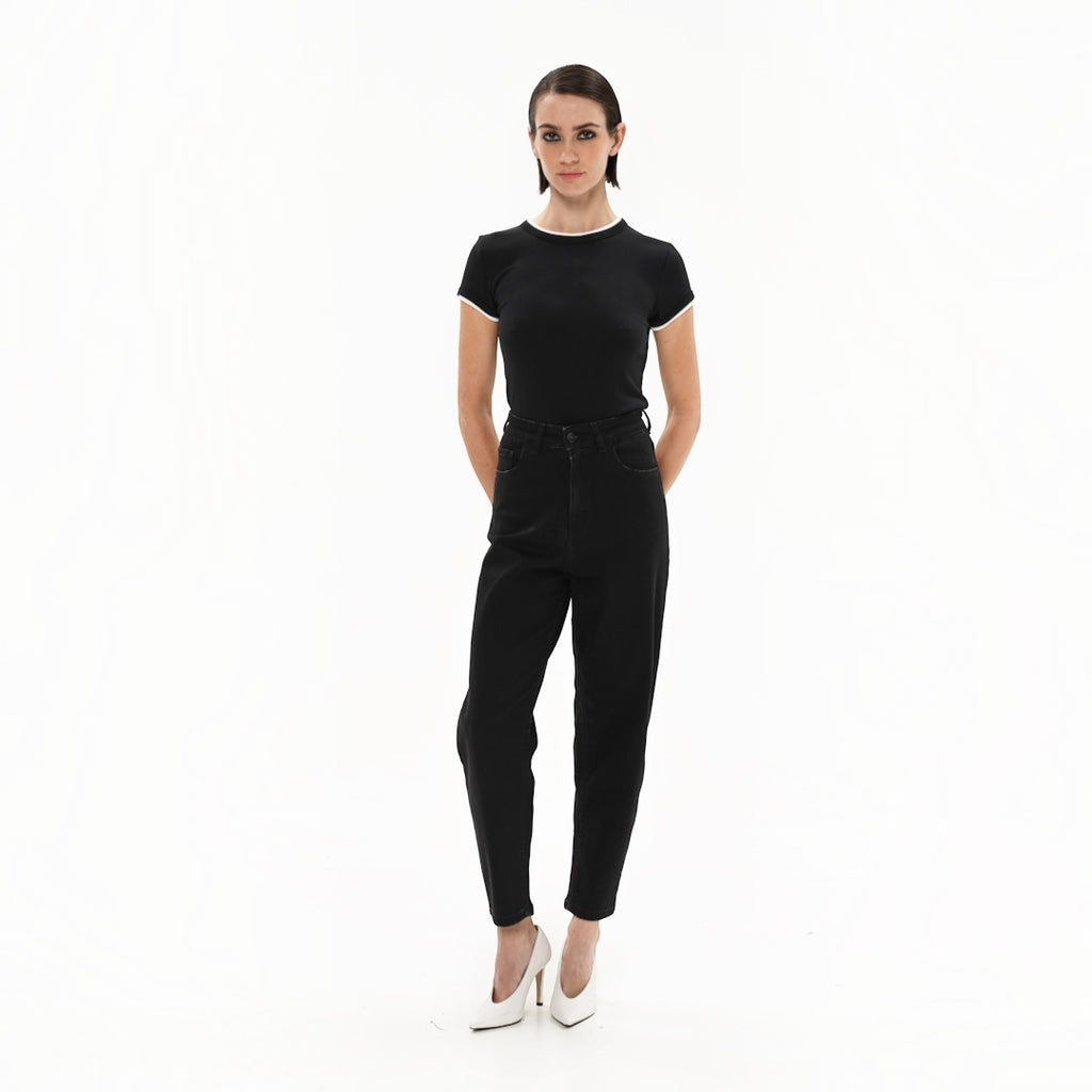 Sac & Co Lima Slouchy Denim (Black)