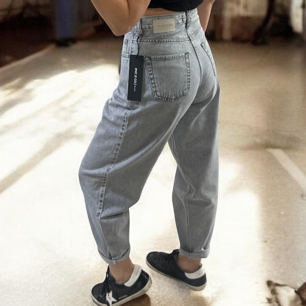 Sac & Co Lima Slouchy Denim (Light Grey)