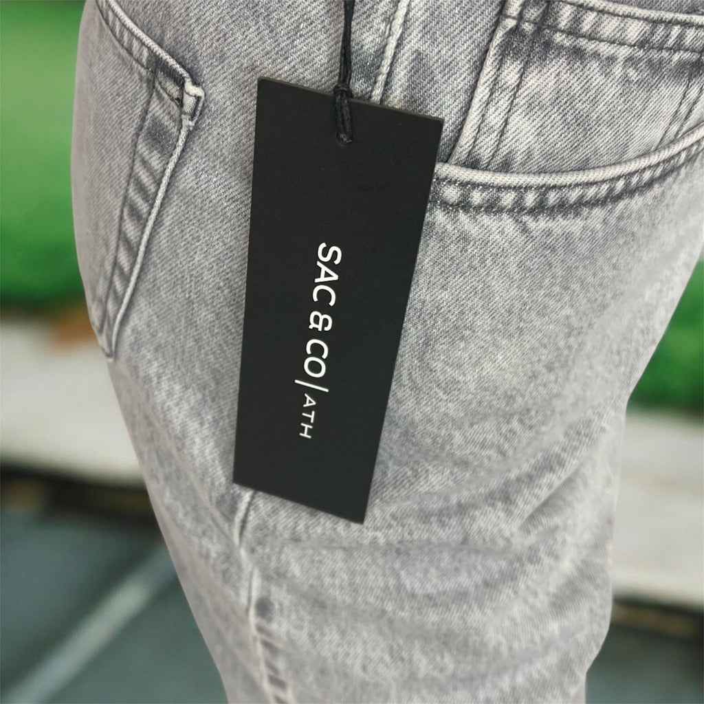 Sac & Co Lima Slouchy Denim (Light Grey)