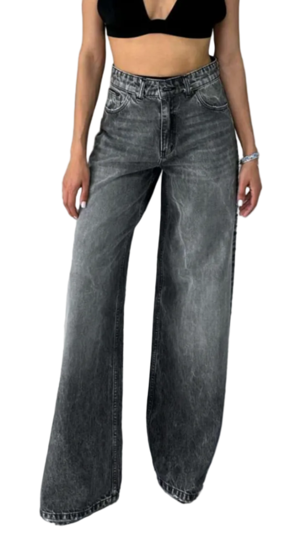 Sac & Co Belen Wide Leg Stone Black