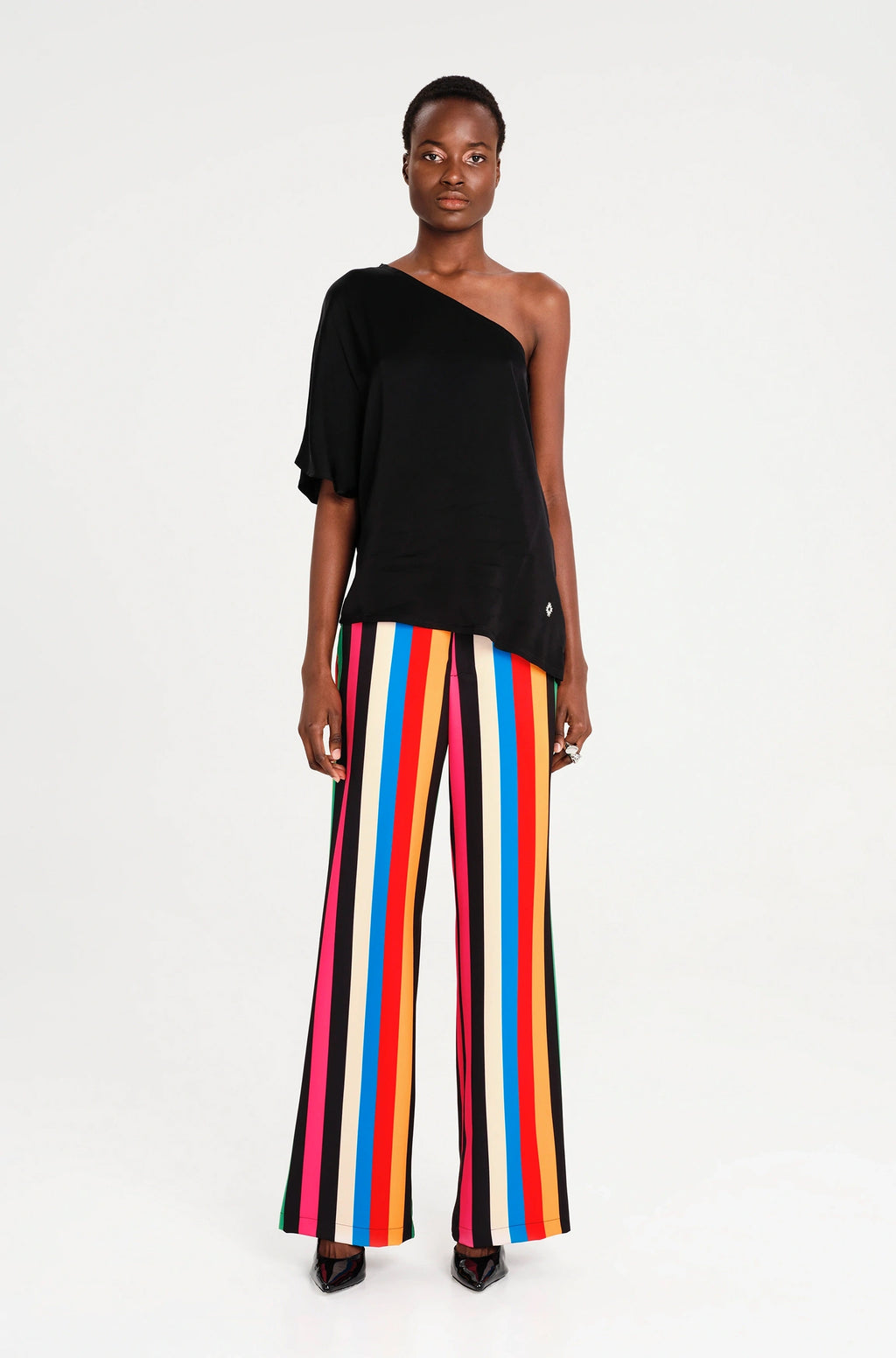 Peace And Chaos Hymn One Shoulder Top - Viscose