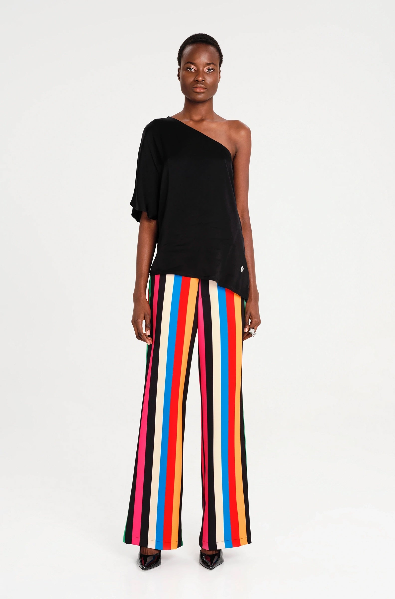 Peace And Chaos Hymn One Shoulder Top - Viscose