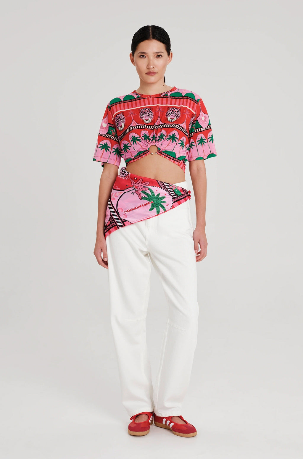 Peace And Chaos Fantasia Crop Top - Viscose