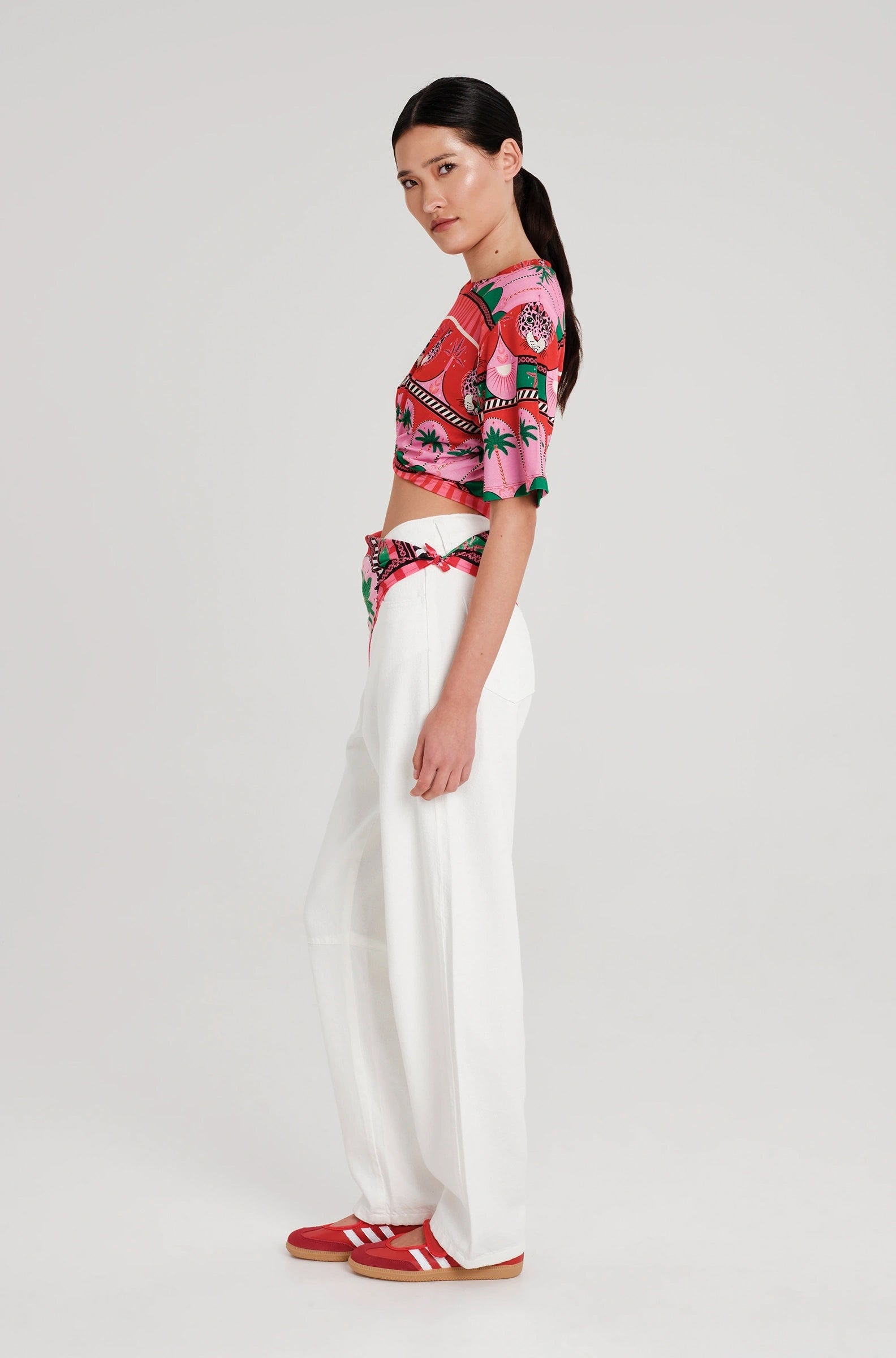 Peace And Chaos Fantasia Crop Top - Viscose