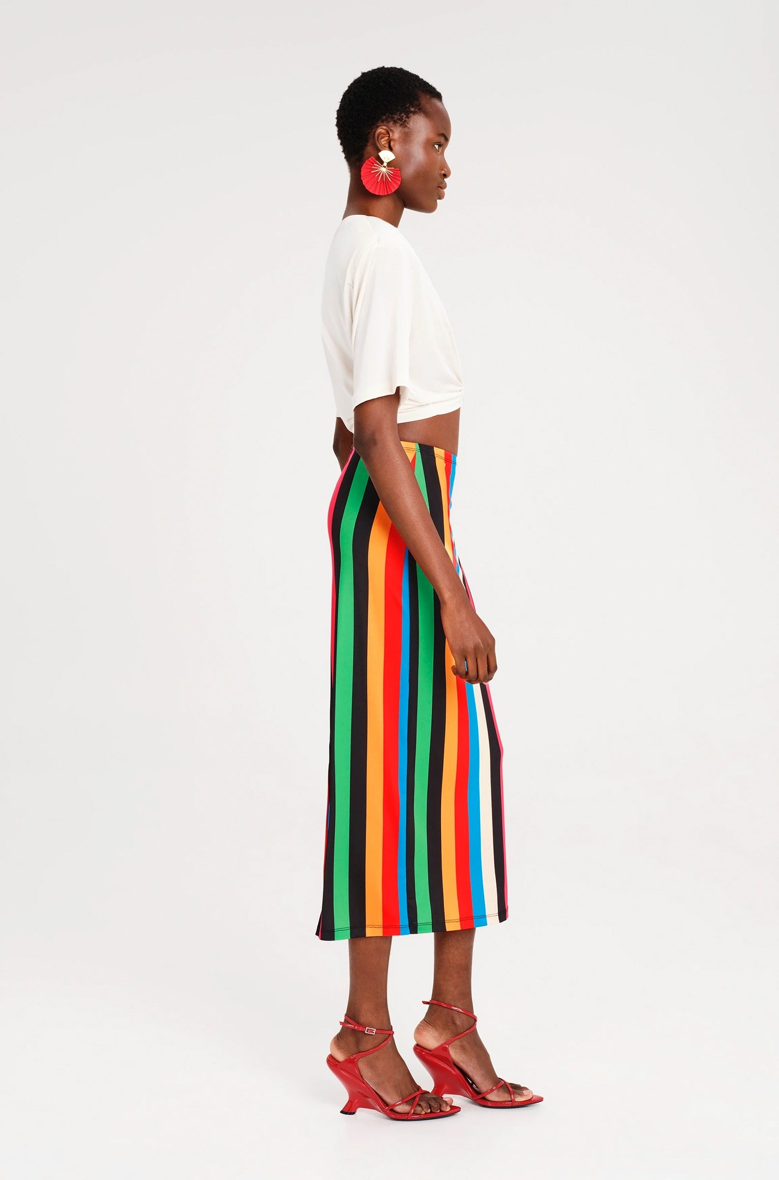 Peace And Chaos Rhythum Midi Φούστα