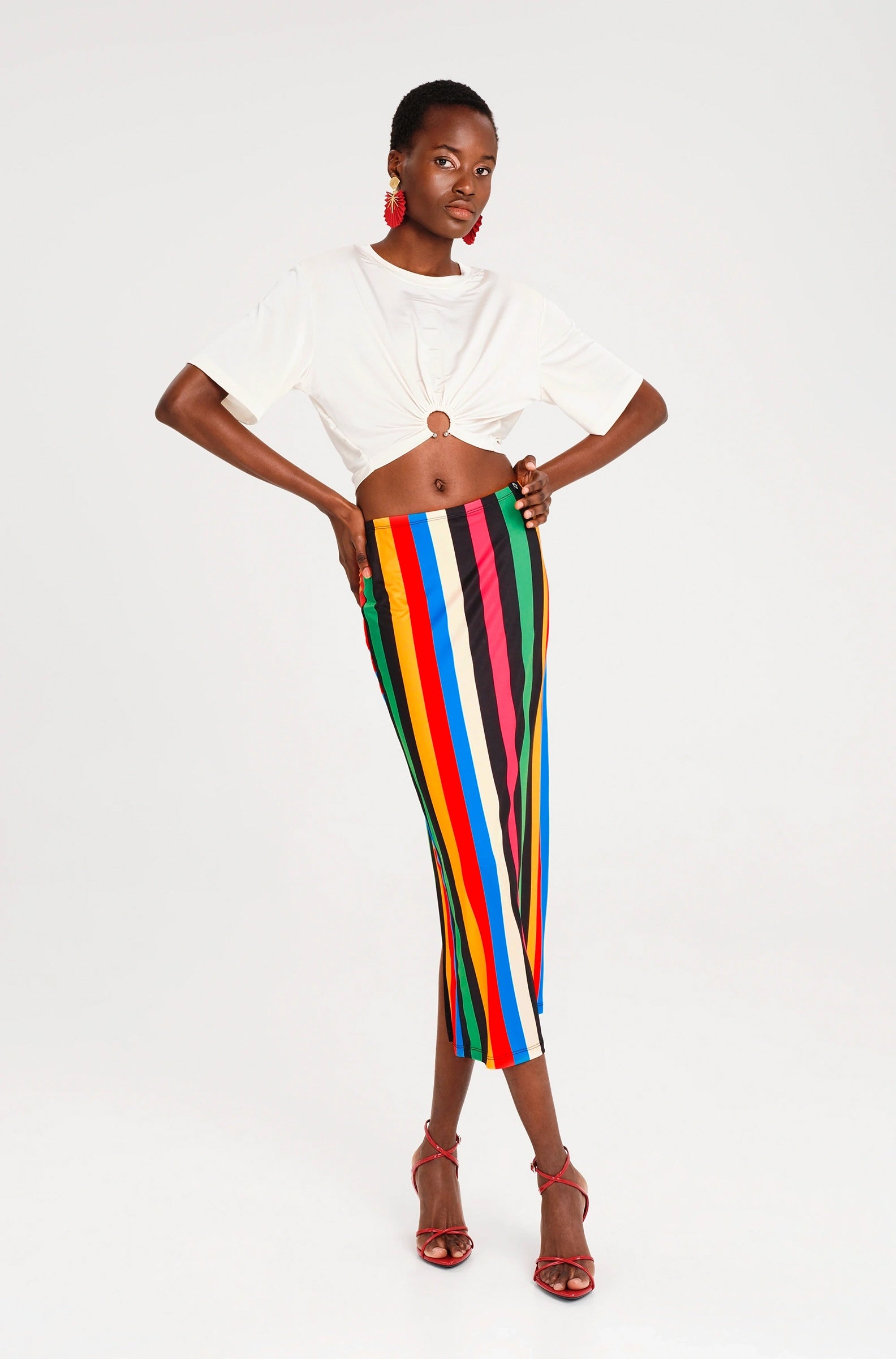 Peace And Chaos Rhythum Midi Φούστα