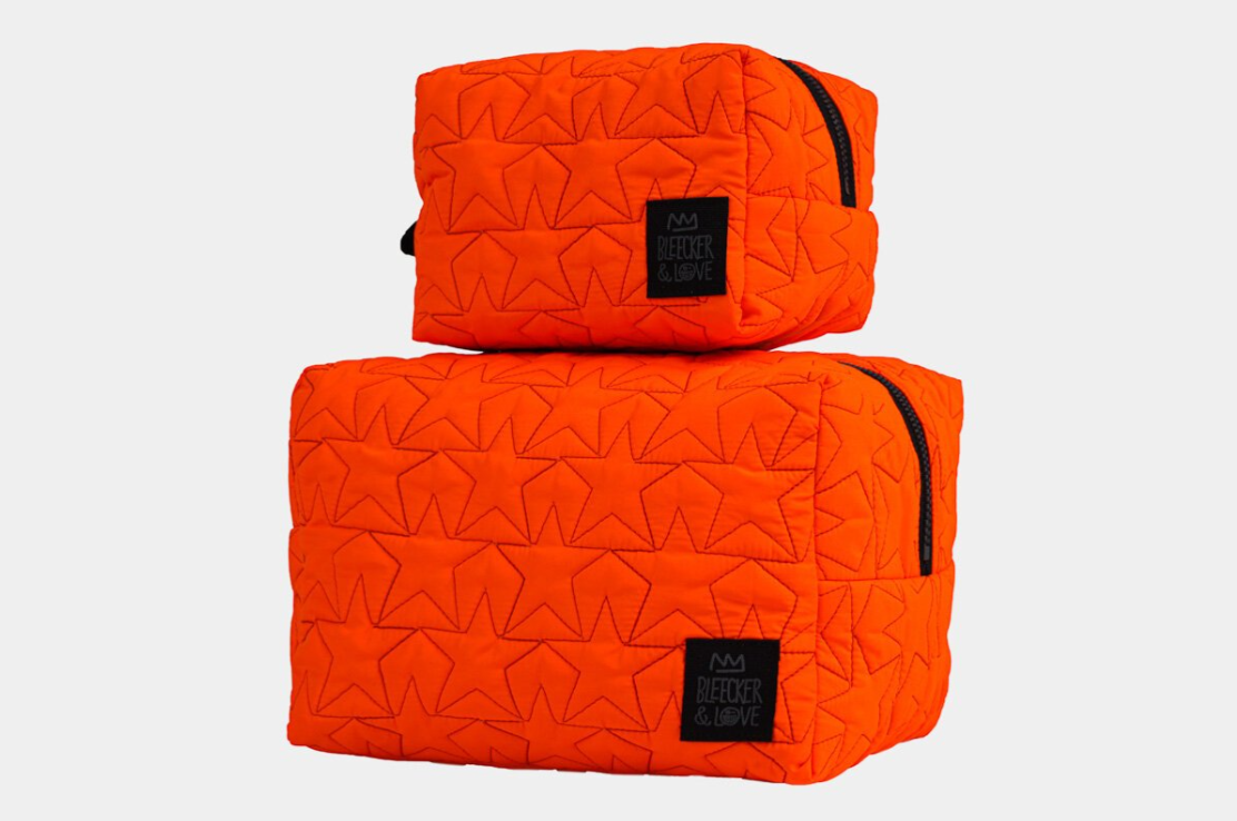 Bleecker & Love Stars Neon Orange Pouch (Small)