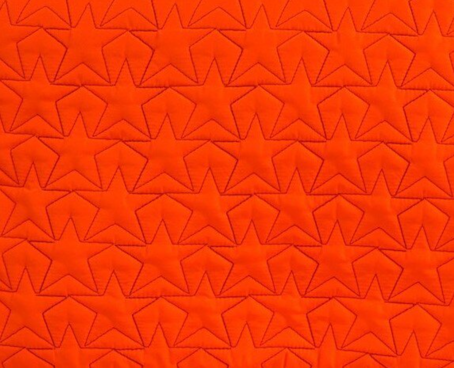 Bleecker & Love Stars Neon Orange Pouch (Large)