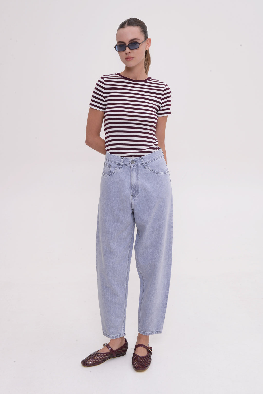 Sac & Co Lima Slouchy Denim (Light Grey)