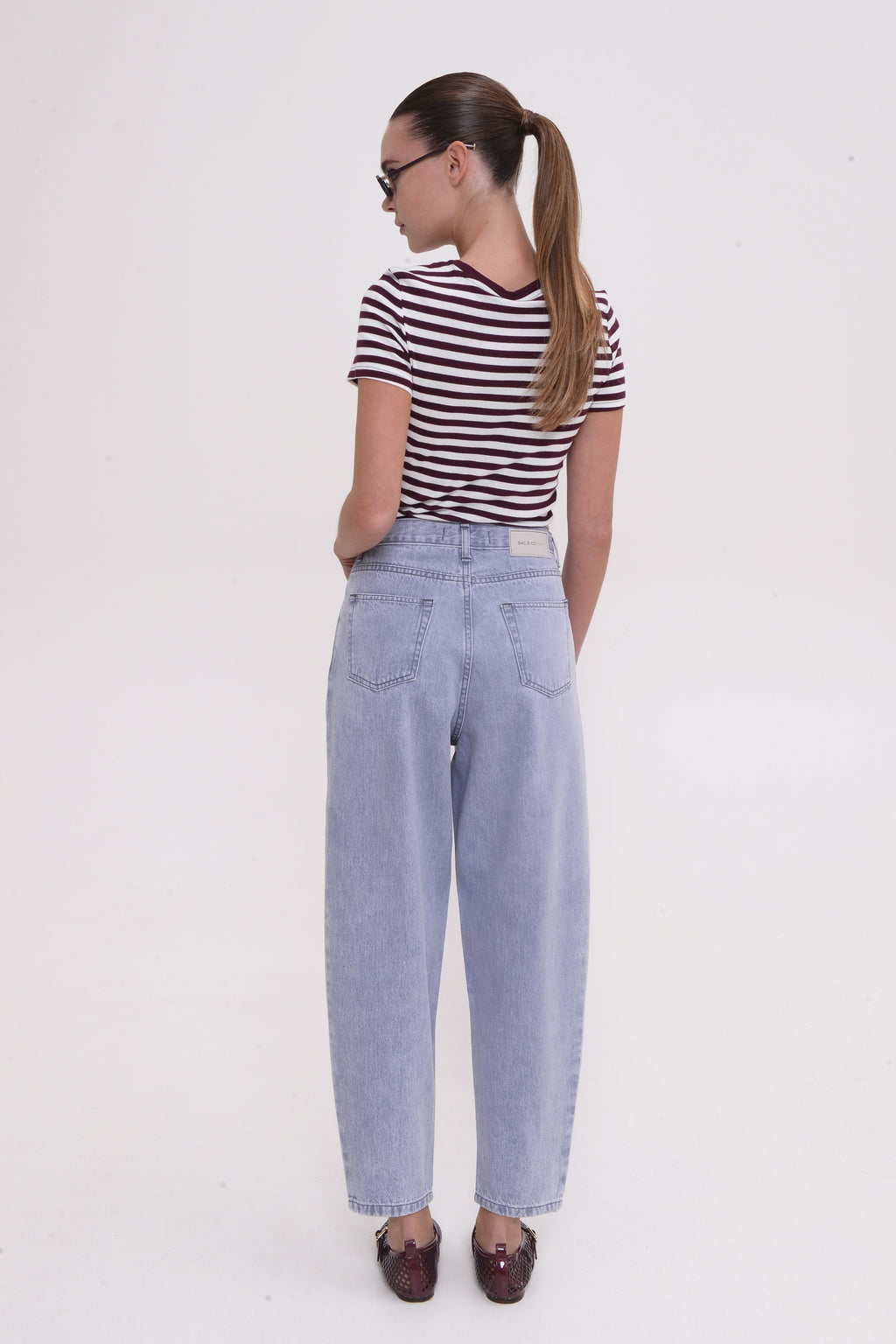 Sac & Co Lima Slouchy Denim (Light Grey)