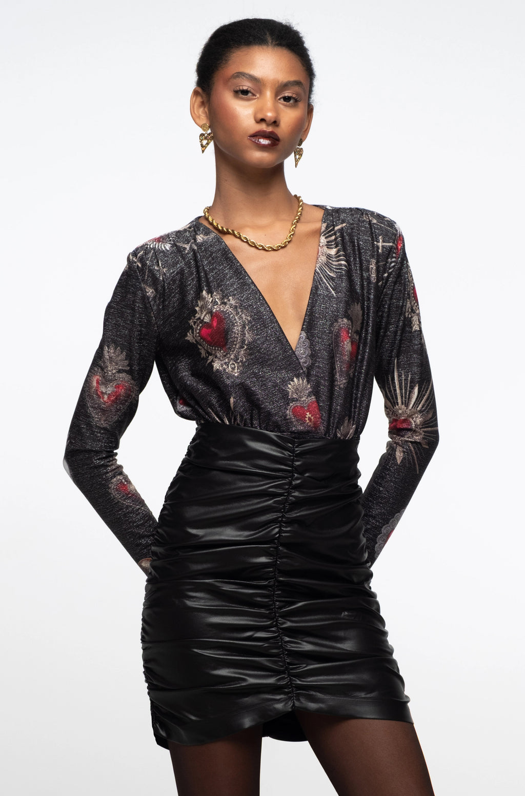 Peace And Chaos Elisium Bodysuit - Lurex