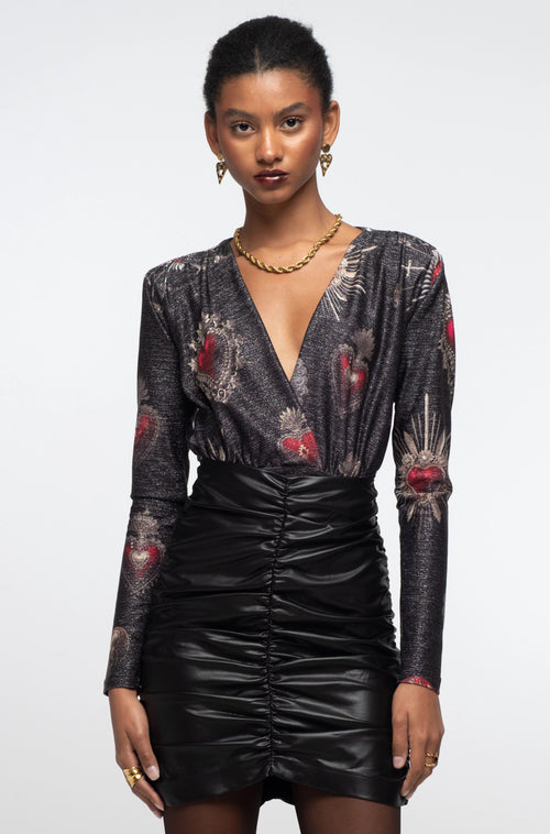 Peace And Chaos Ebony Μίνι Φούστα