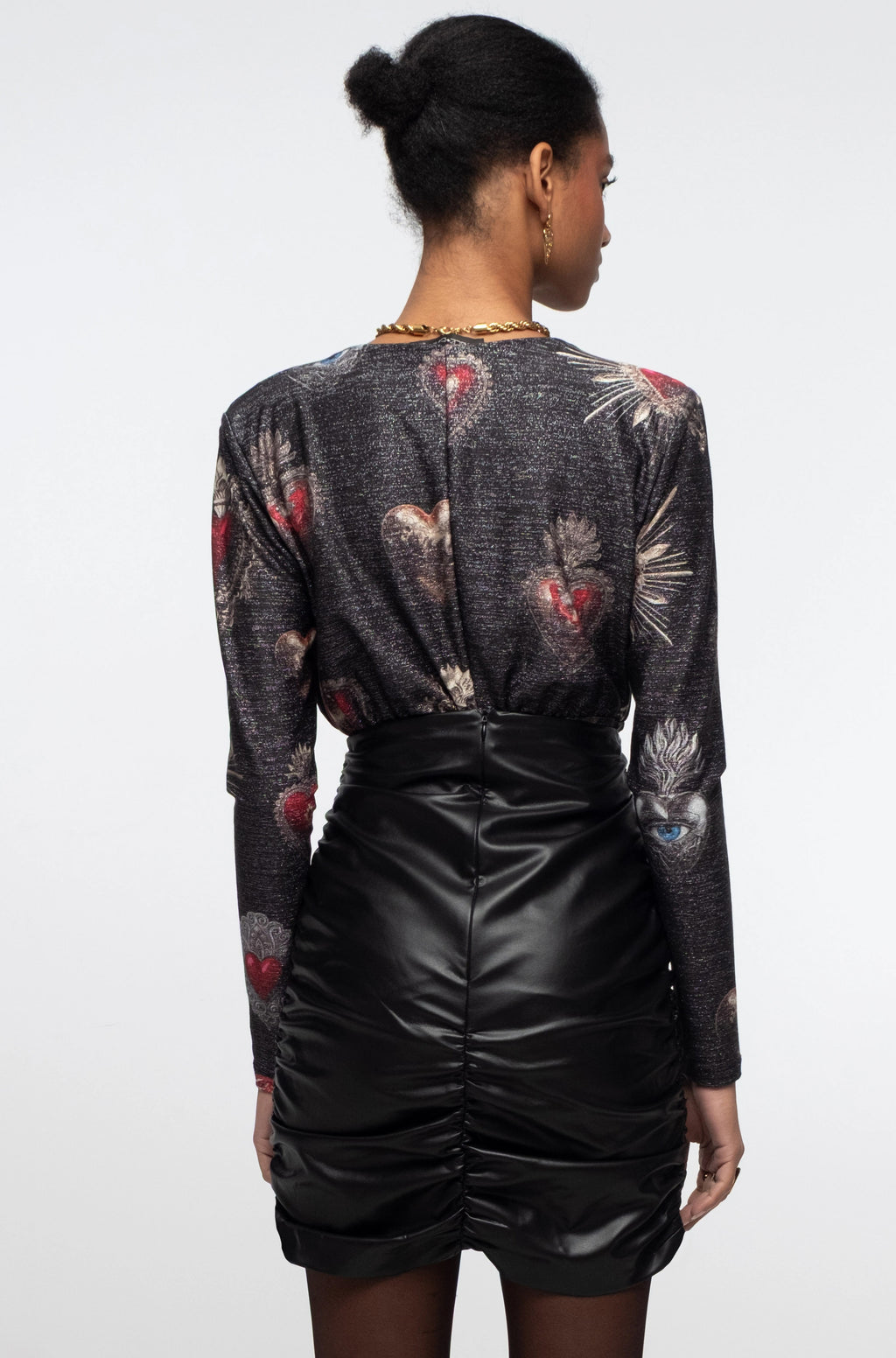 Peace And Chaos Ebony Μίνι Φούστα