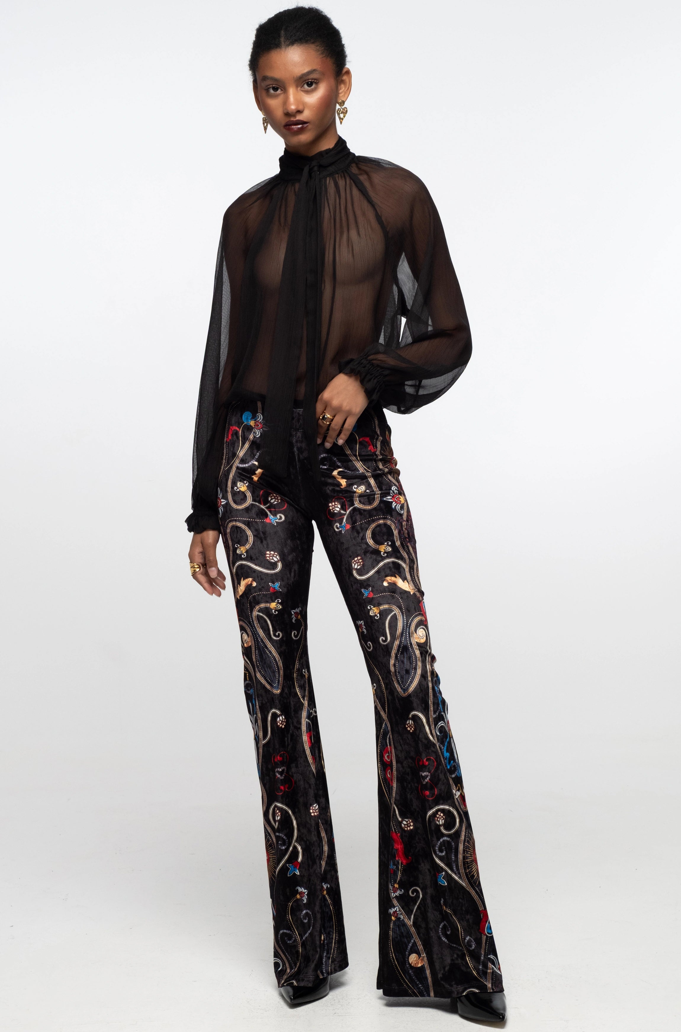 Peace And Chaos Dusk Παντελόνι - Βελούδινο