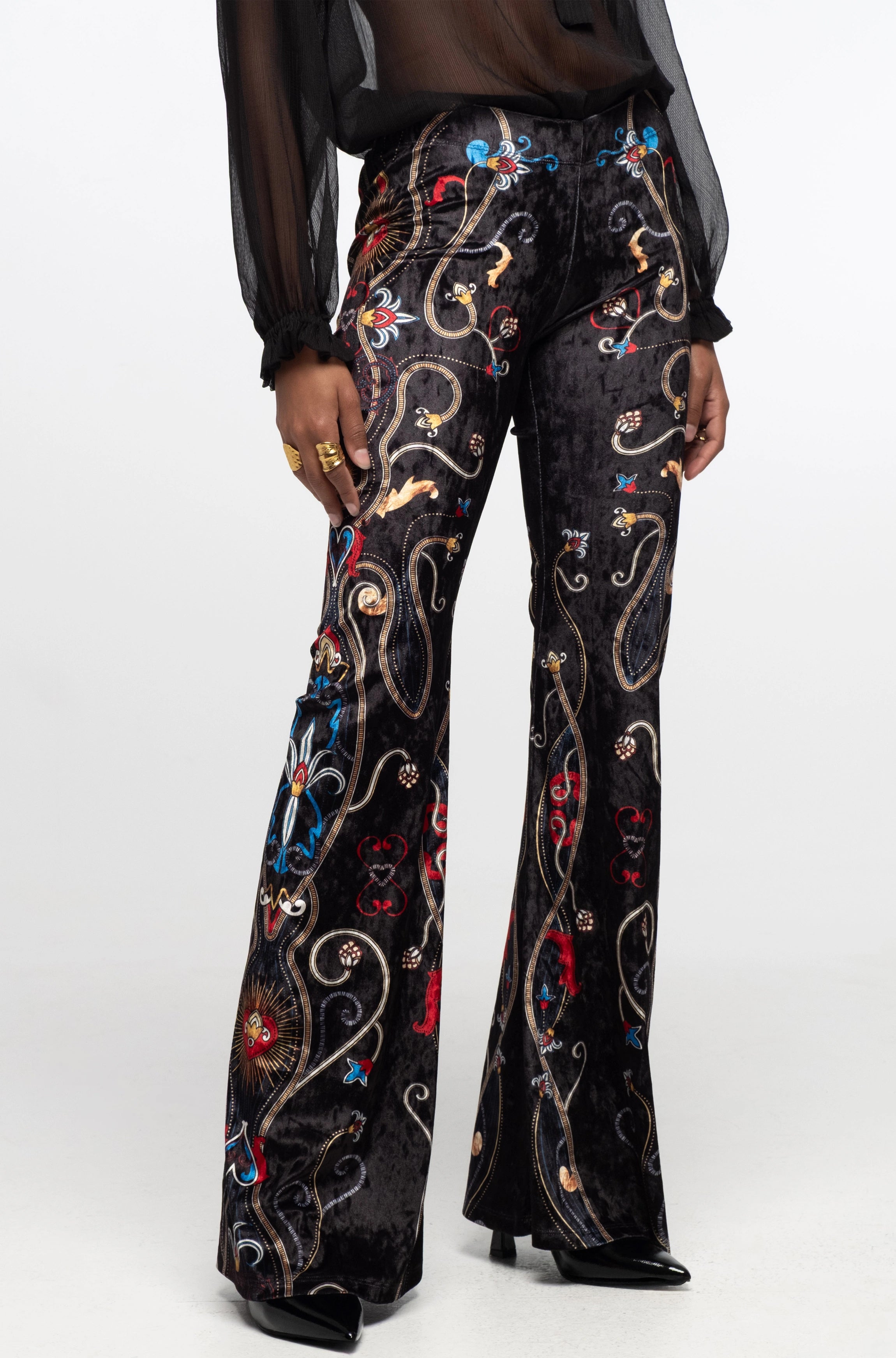 Peace And Chaos Dusk Παντελόνι - Βελούδινο