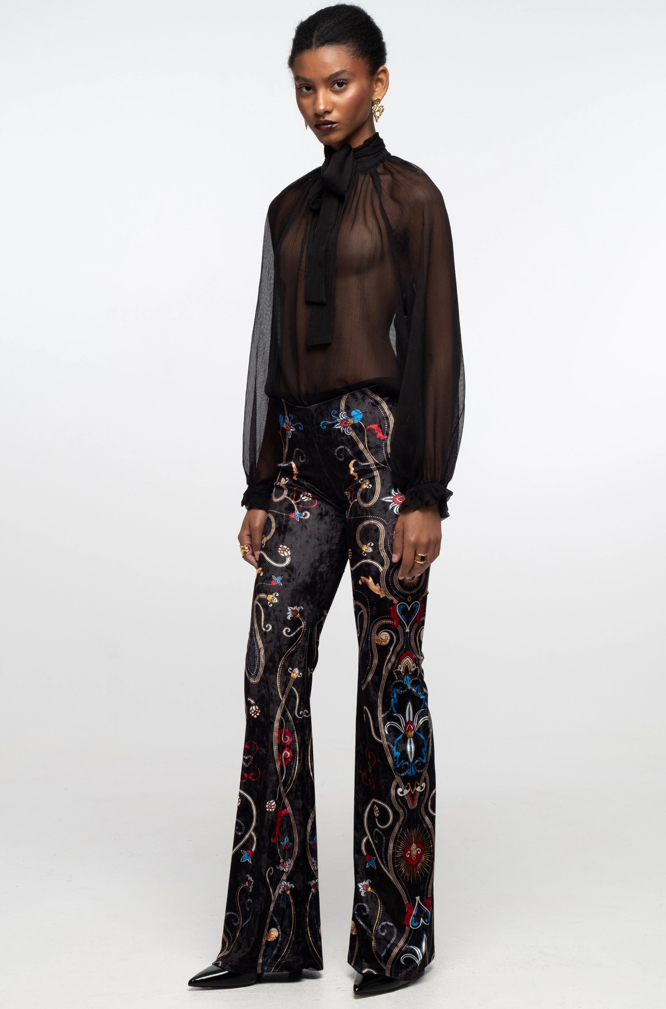 Peace And Chaos Dusk Παντελόνι - Βελούδινο