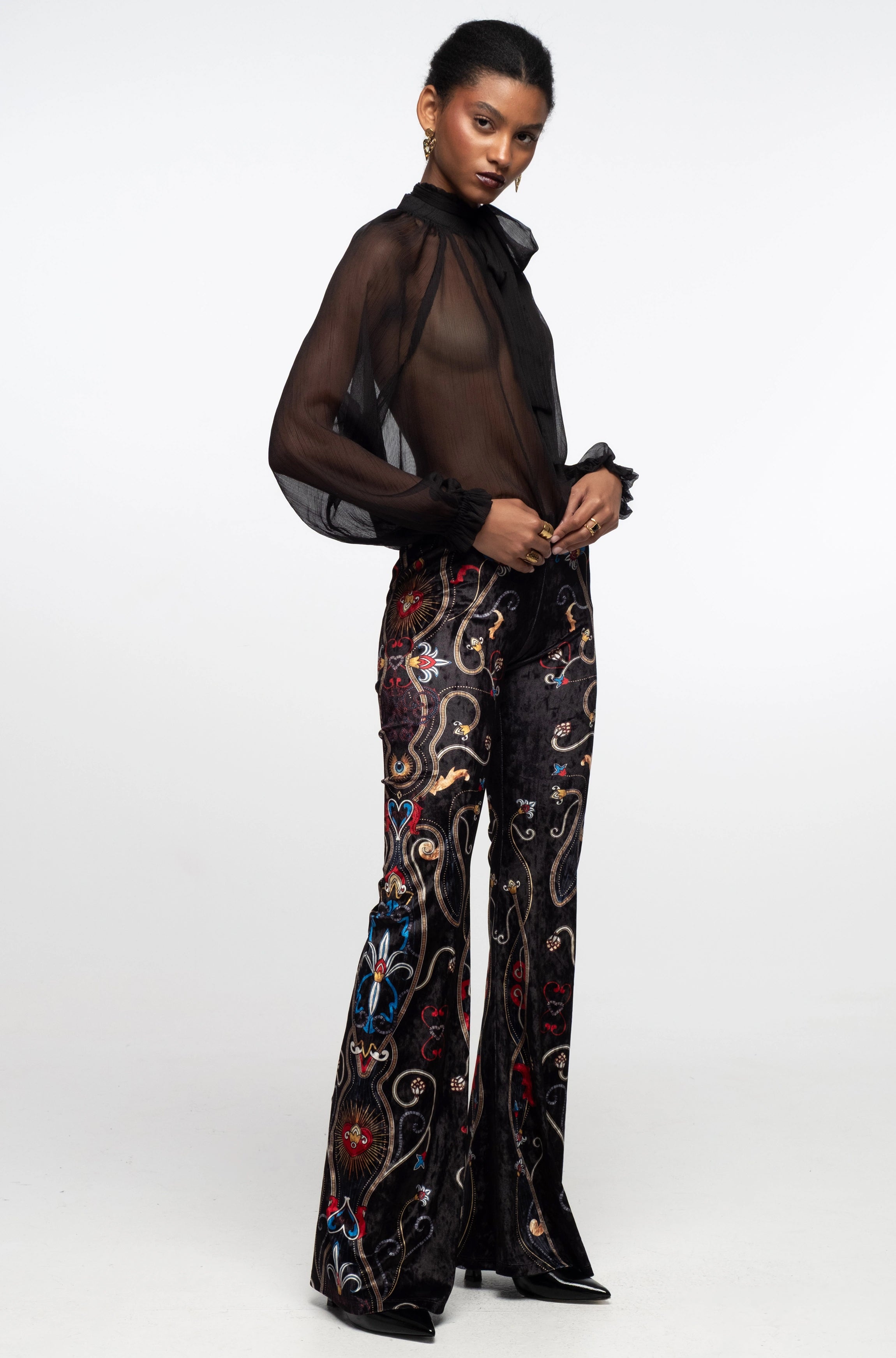 Peace And Chaos Dusk Παντελόνι - Βελούδινο