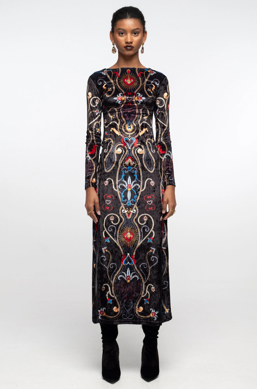 Peace And Chaos Dusk Slit  Φόρεμα - Βελούδινο