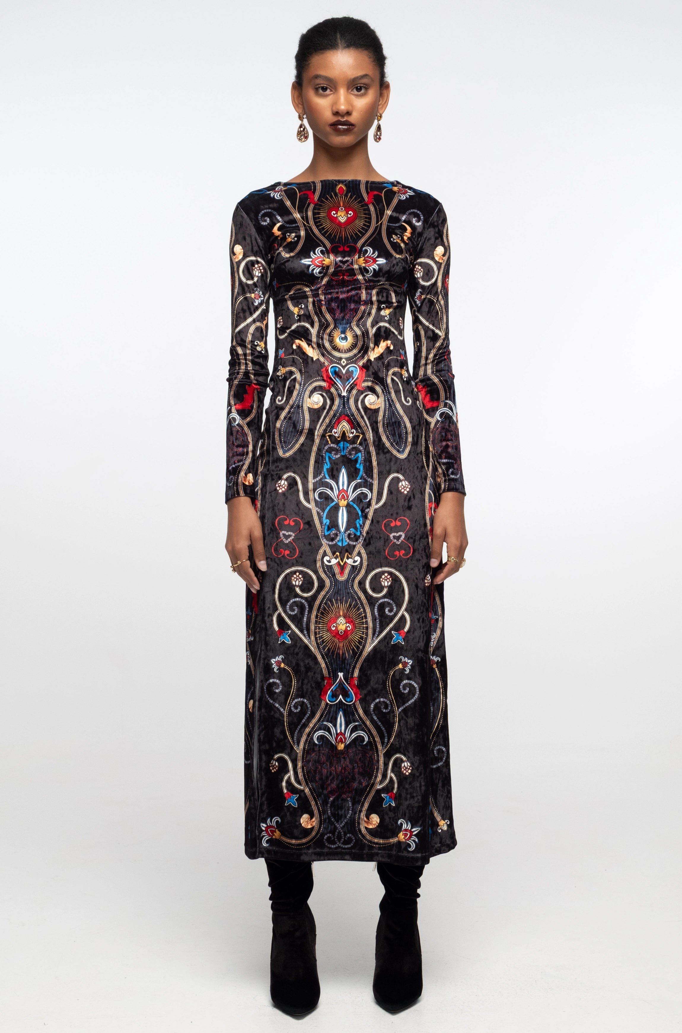 Peace And Chaos Dusk Slit  Φόρεμα - Βελούδινο