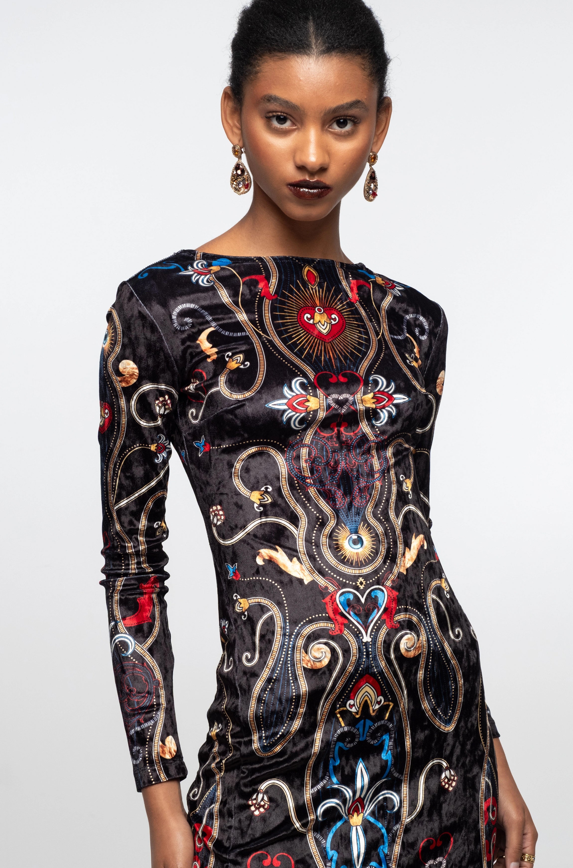 Peace And Chaos Dusk Slit  Φόρεμα - Βελούδινο