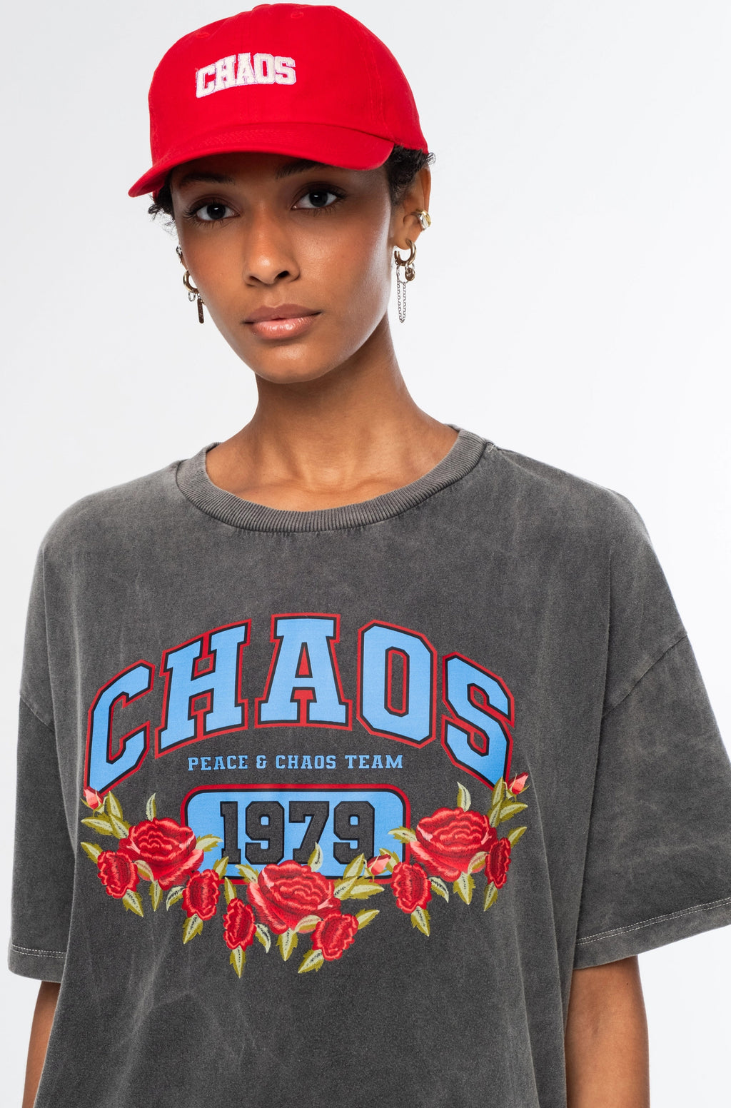 Peace And Chaos Old-School T-Shirt - Βαμβακερό