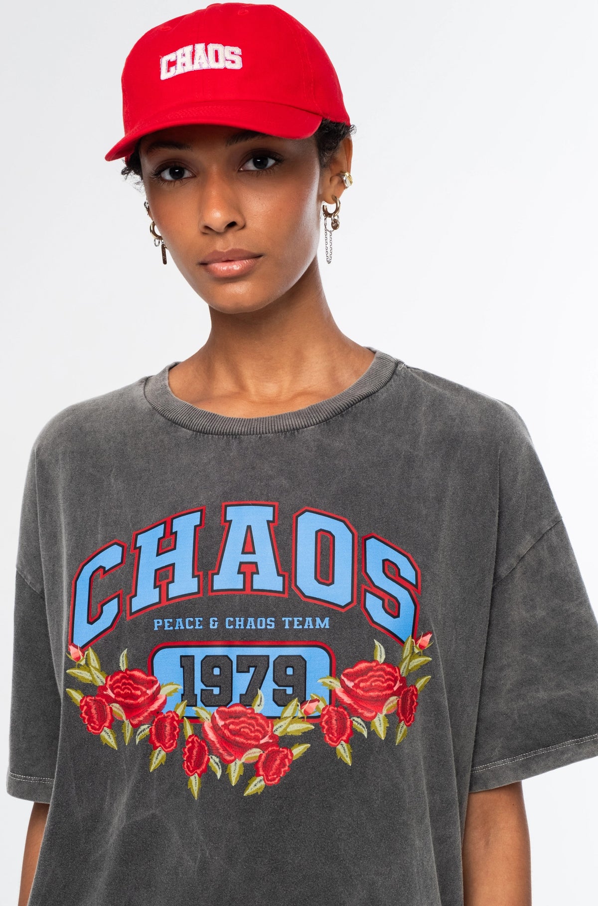 Peace And Chaos Old-School T-Shirt - Βαμβακερό