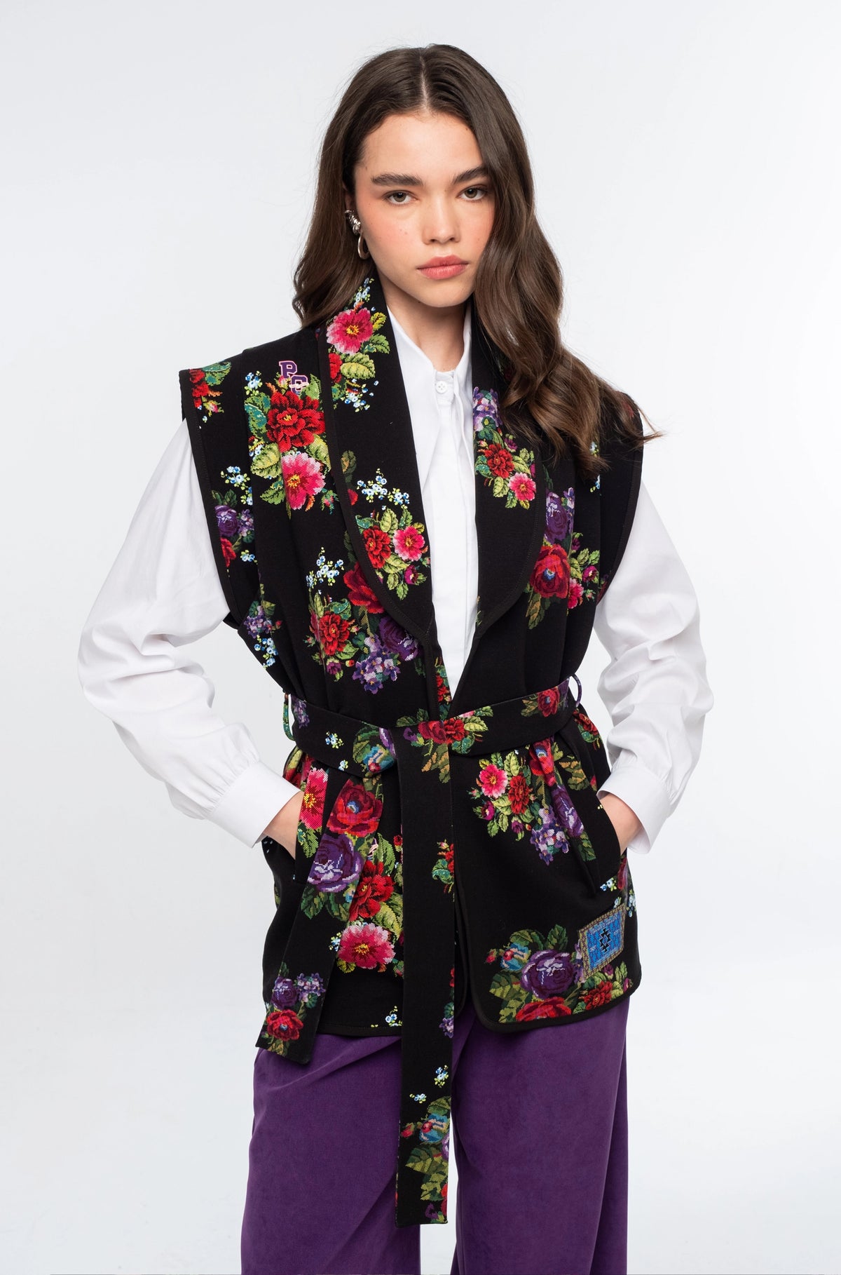 Peace And Chaos Bouqouet Waistcoat - Βαμβακερό