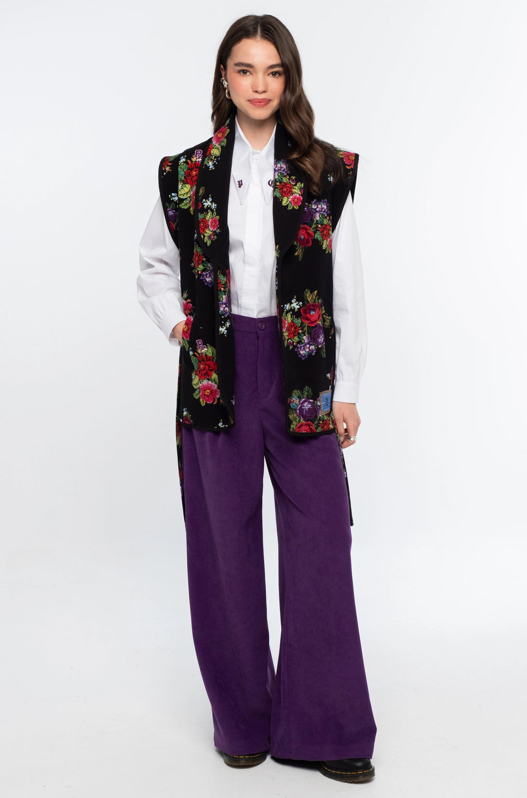 Peace And Chaos Bouqouet Waistcoat - Βαμβακερό