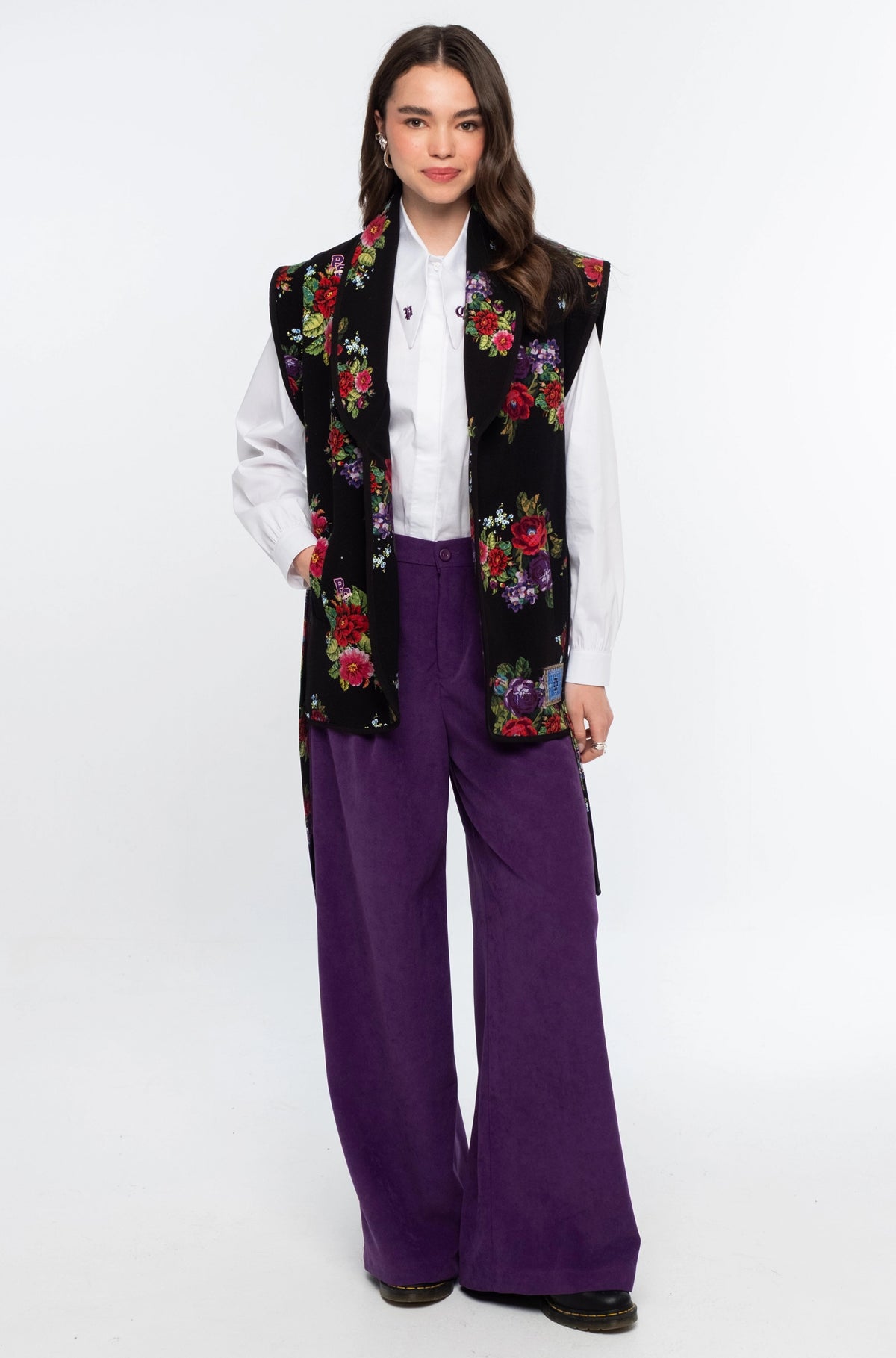 Peace And Chaos Bouqouet Waistcoat - Βαμβακερό
