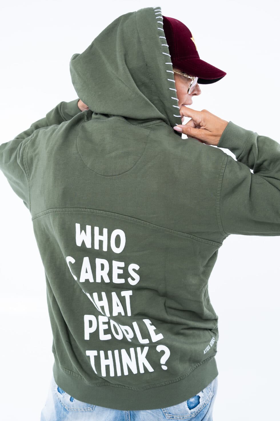 Ayios Hoodie Knitted Dark Green