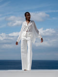 LIBELLOULA - Off-white Παντελόνι Σε Άνετη Γραμμή Με Ανοίγματα Στην Τσέπη HAZEL