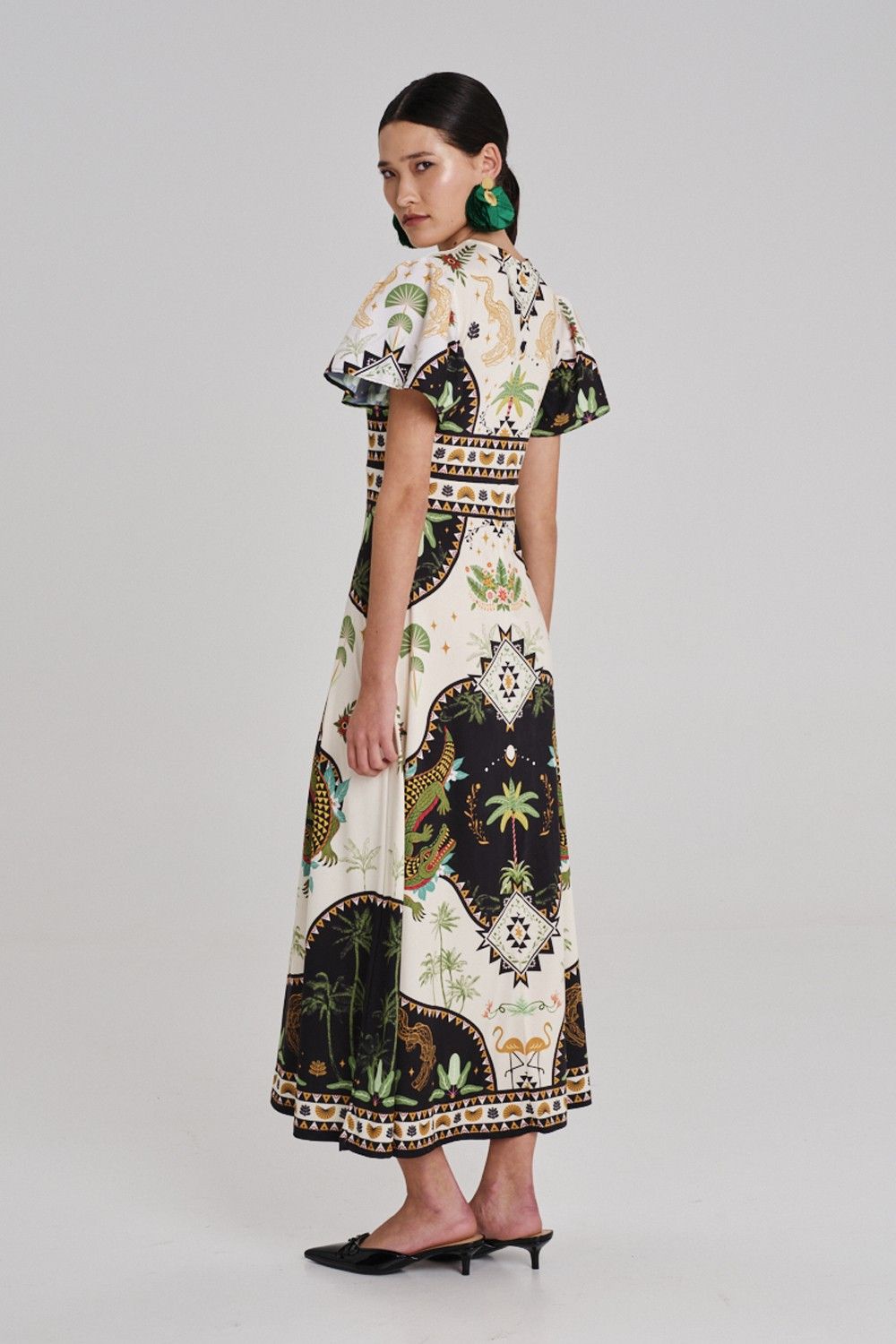 Peace And Chaos Reptile Μακρύ Φόρεμα