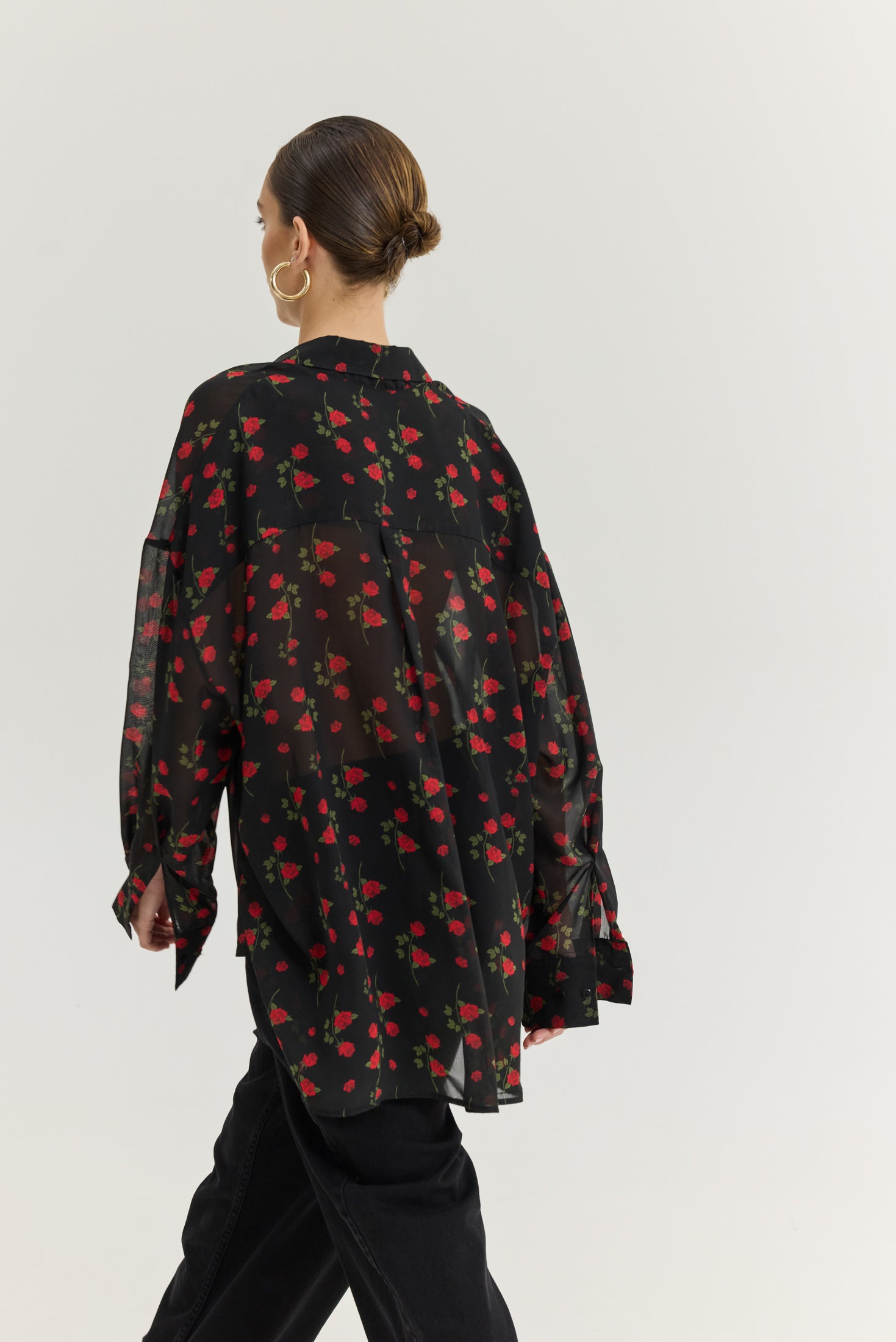 Hemithea Heather Πουκάμισο (Hidden Rose Black)