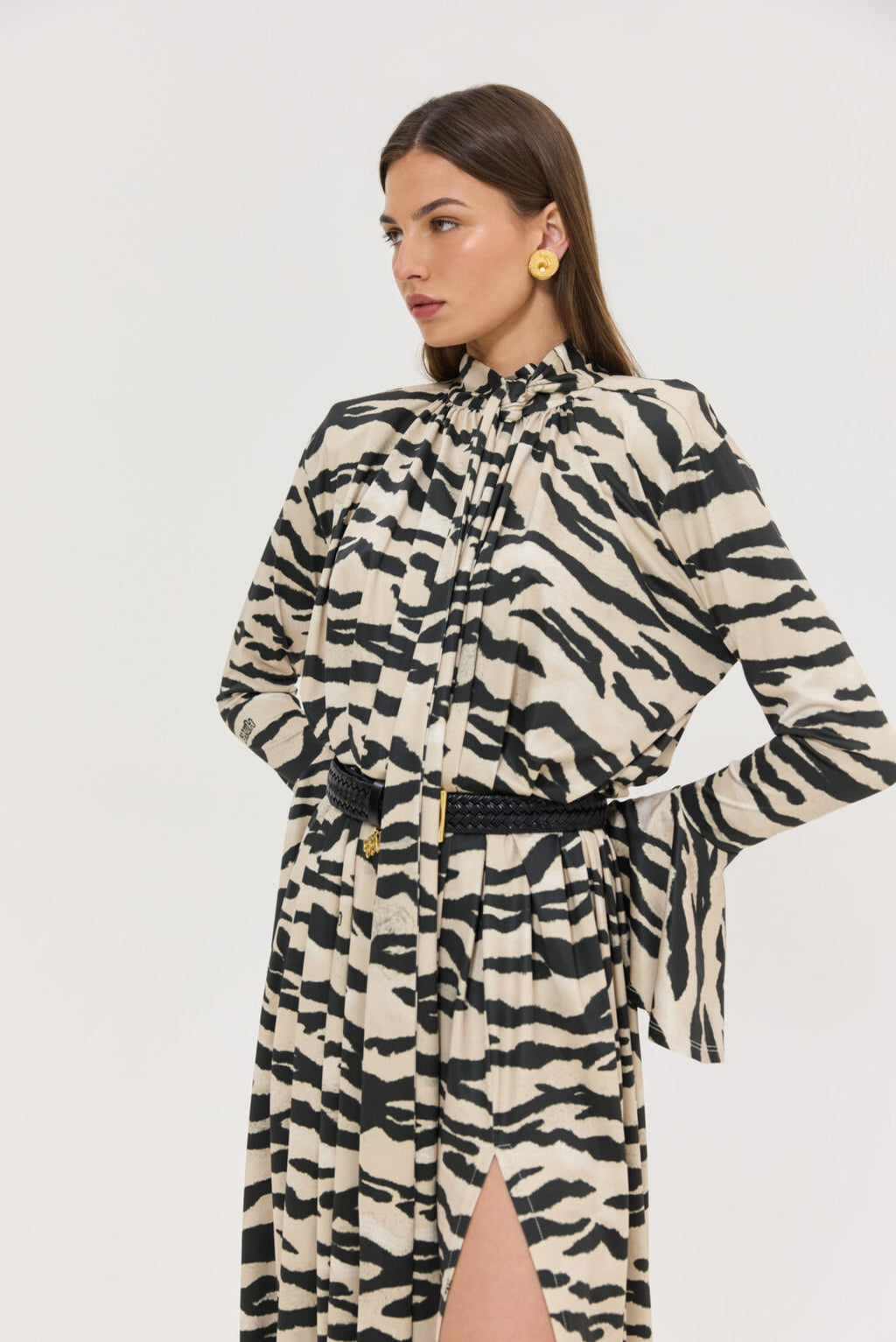 Hemithea Peony Dress Φόρεμα (Zebra Beige)