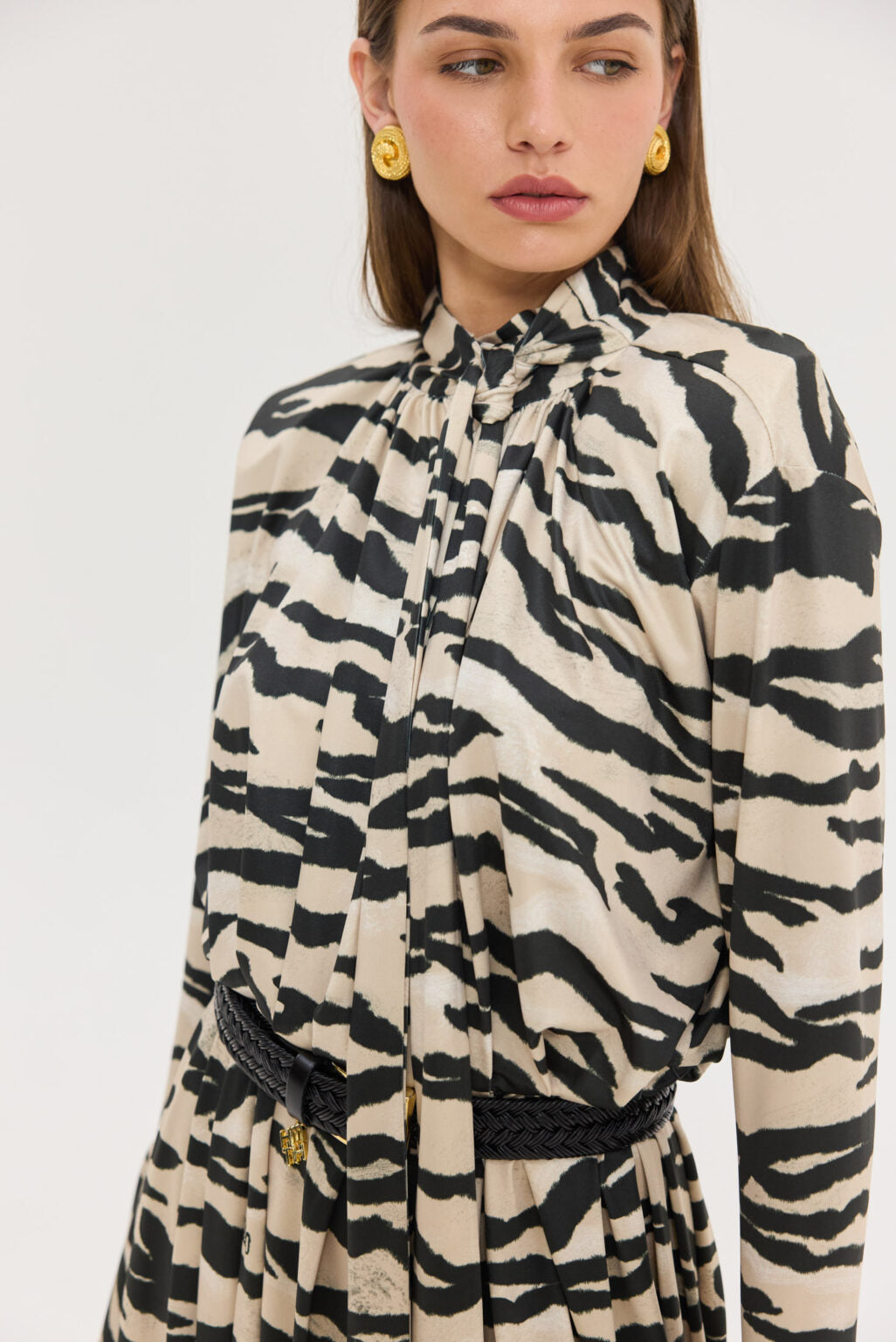 Hemithea Peony Dress Φόρεμα (Zebra Beige)
