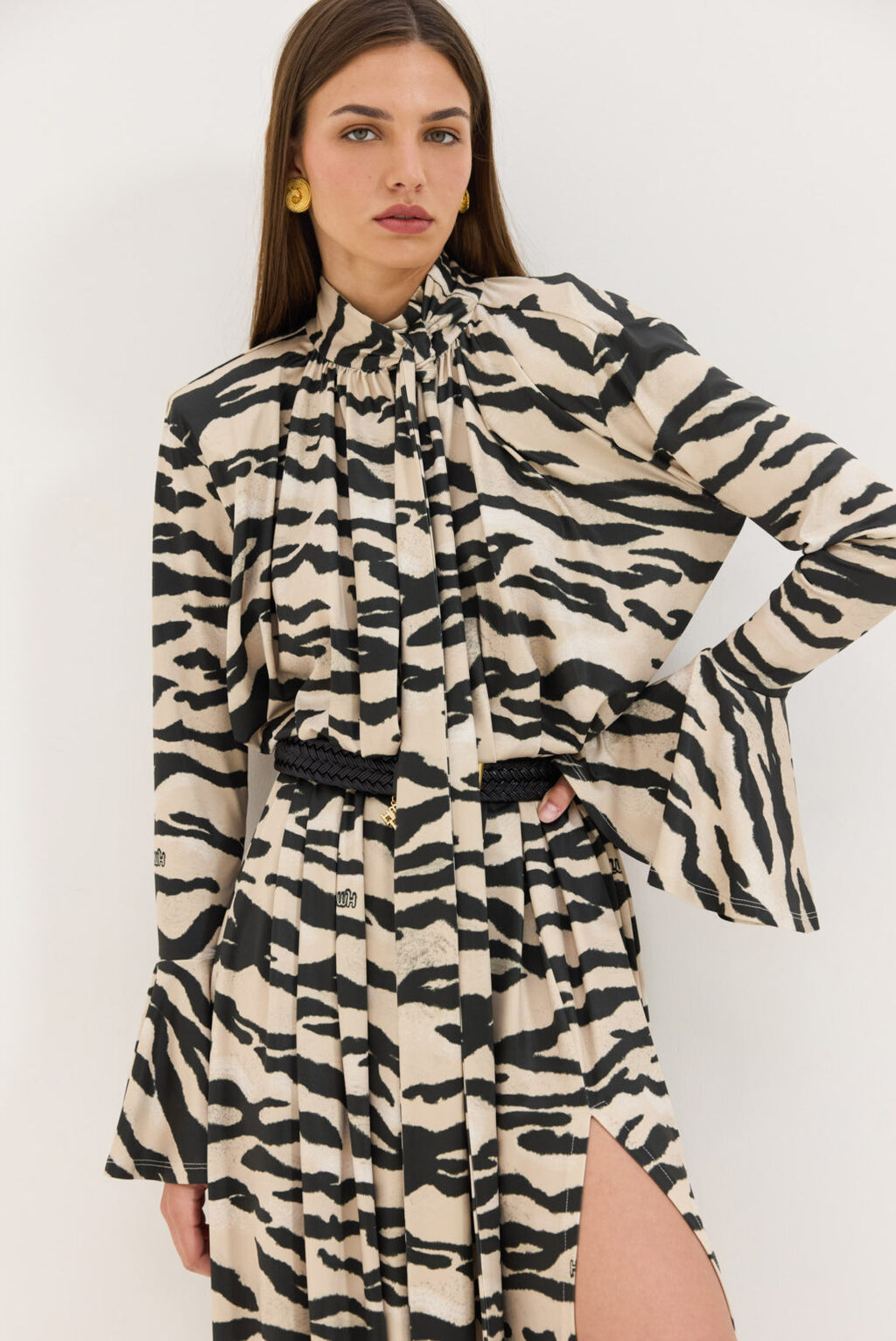 Hemithea Peony Dress Φόρεμα (Zebra Beige)