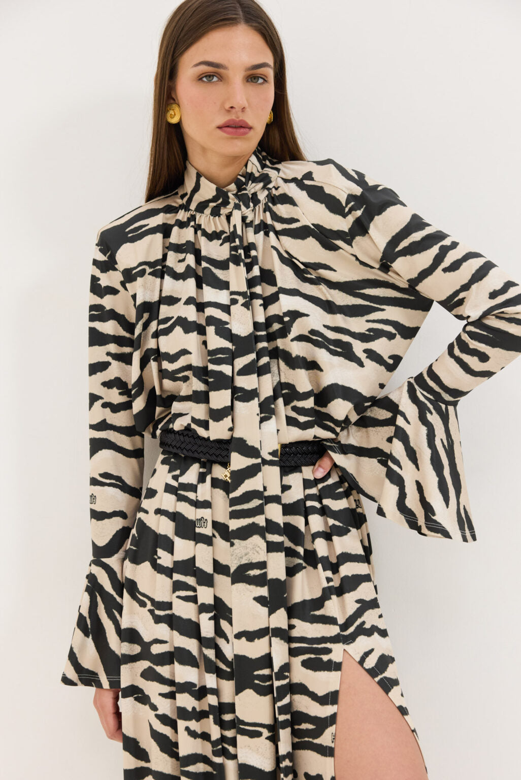 Hemithea Peony Dress Φόρεμα (Zebra Beige)