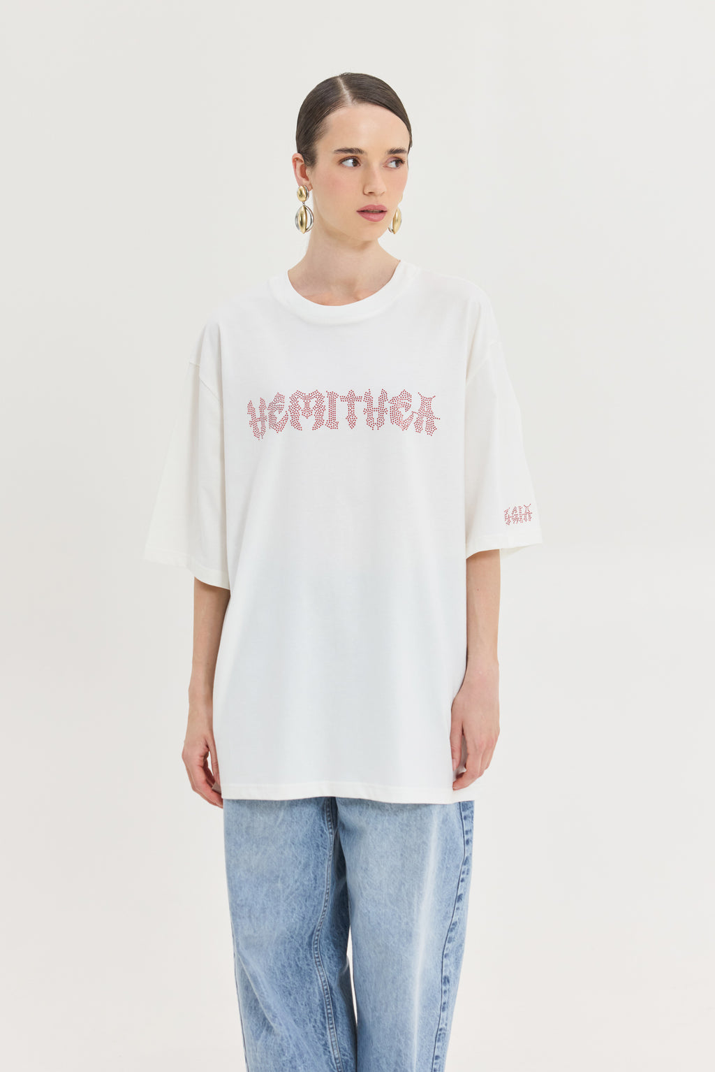Hemithea Cheetah Off White T-Shirt (Metal Vibes)