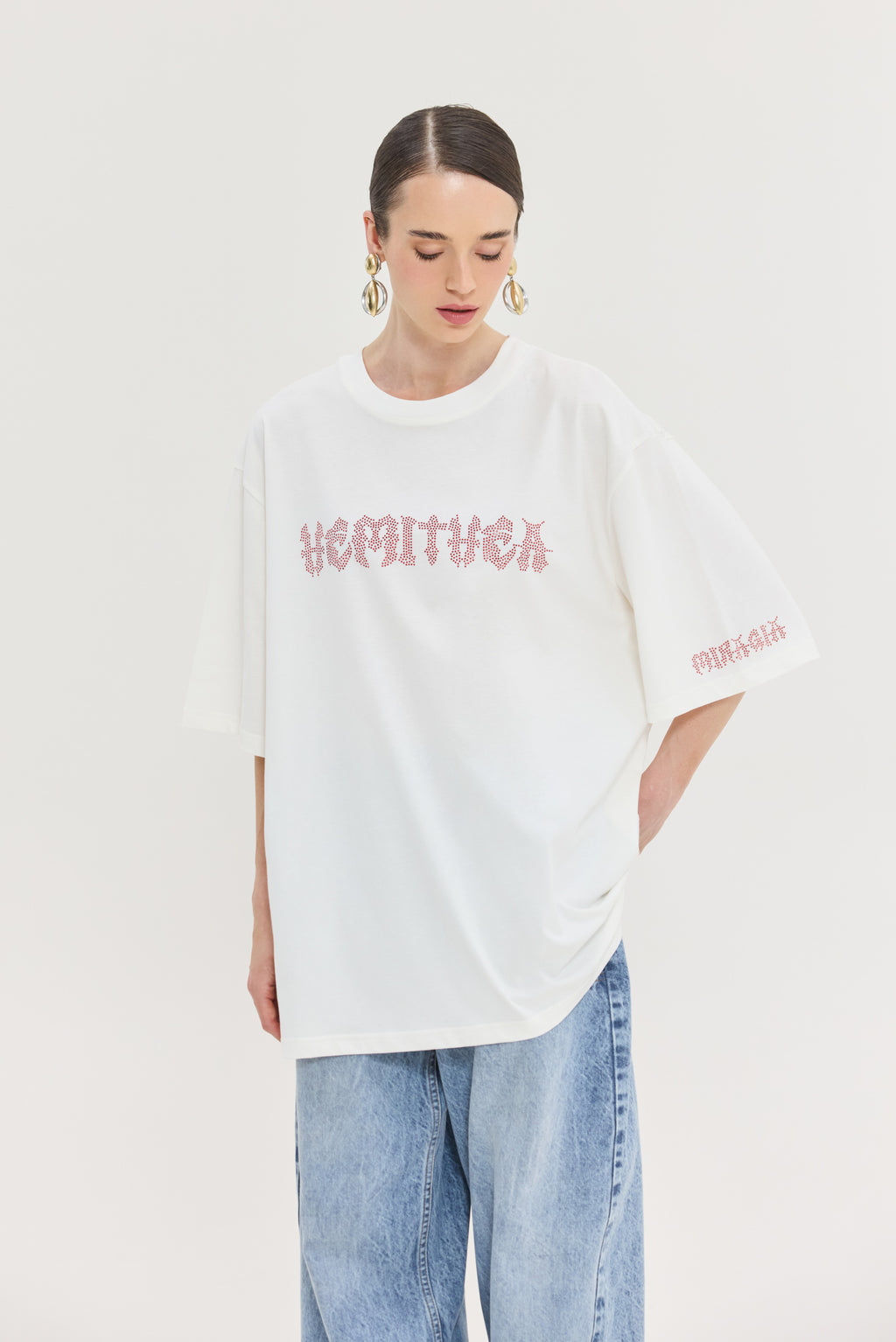Hemithea Cheetah Off White T-Shirt (Metal Vibes)