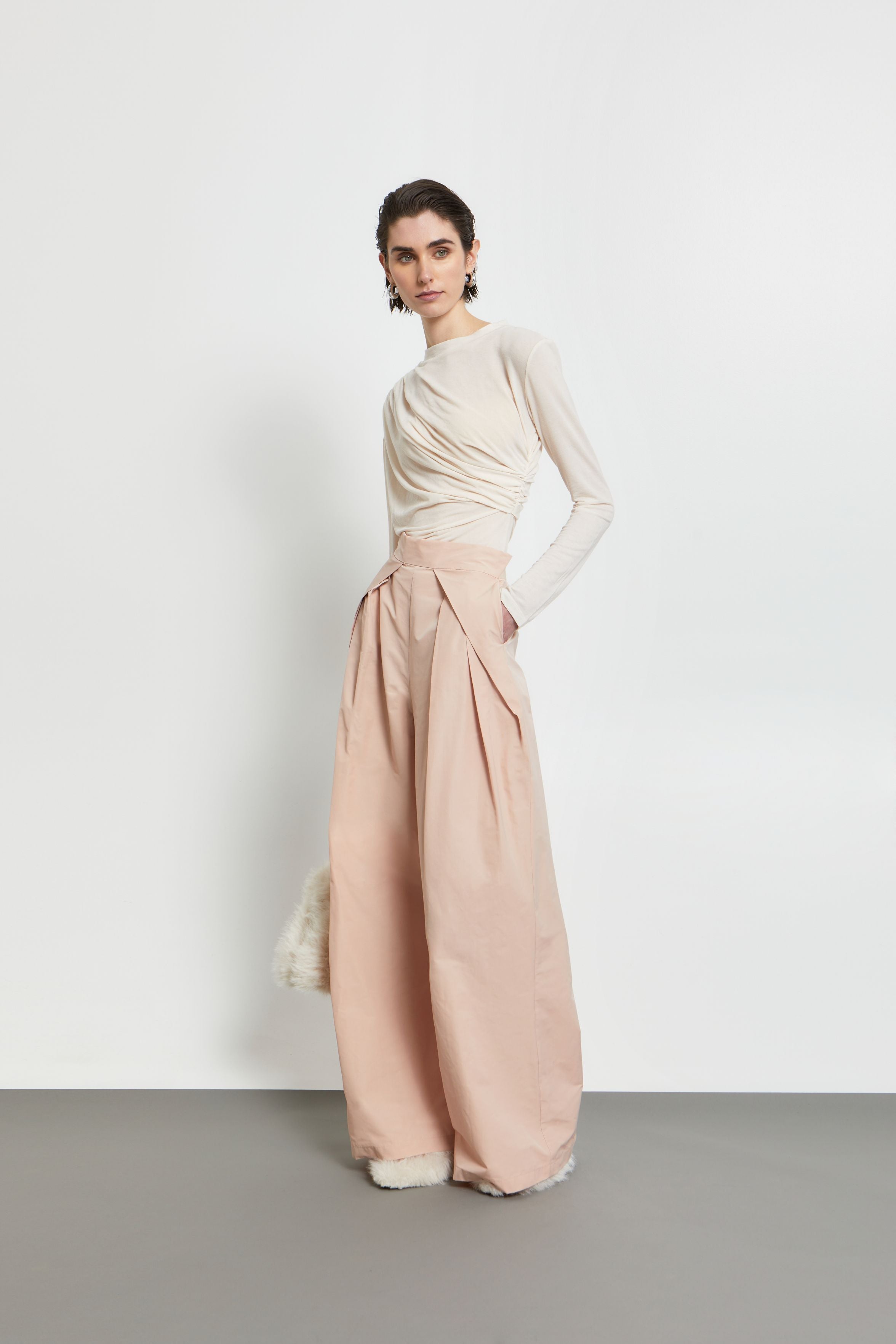 Ioanna Kourbela  "Fleeting Thoughts" Longsleeve Draped Jumper