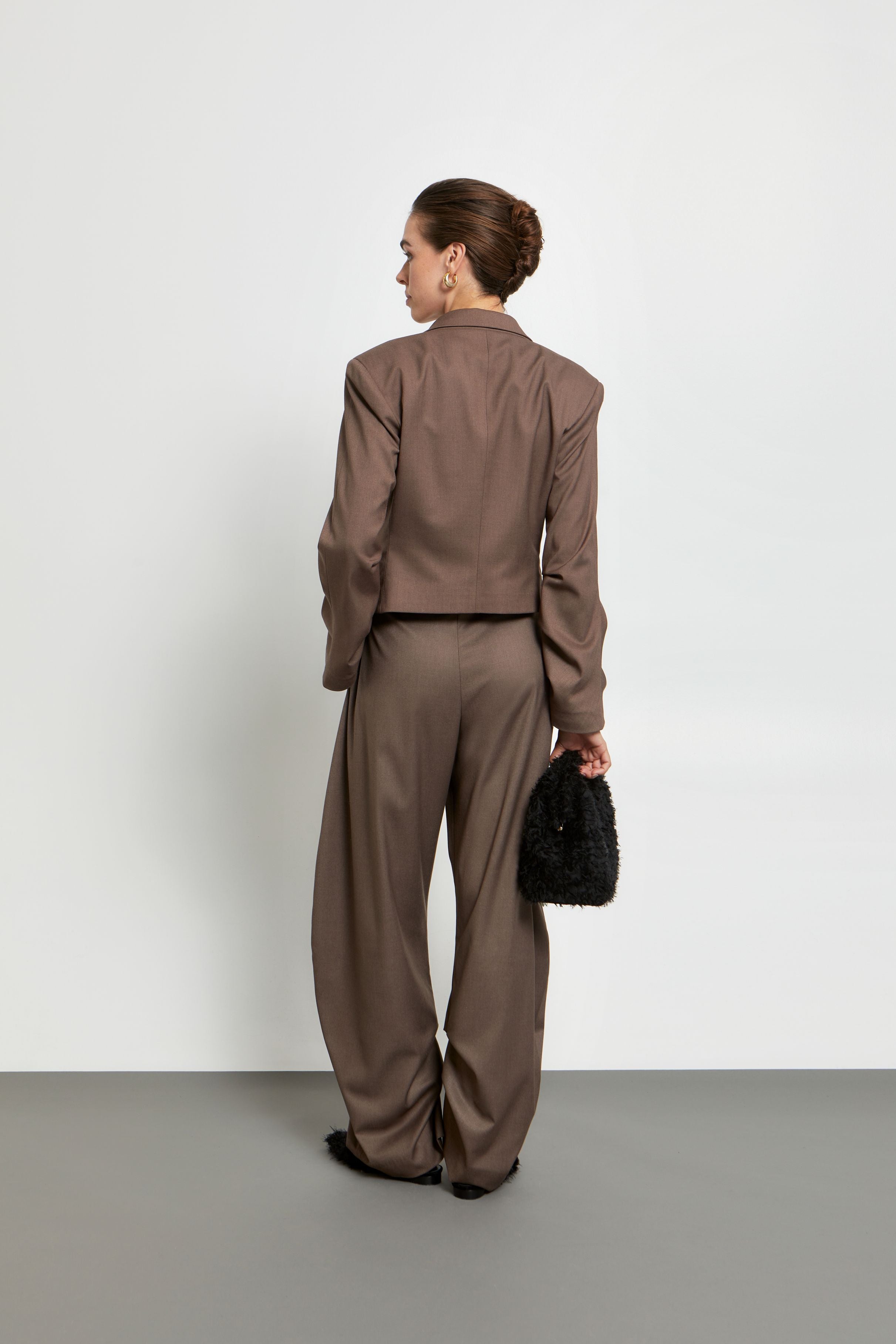 Ioanna Kourbela "Unwritten Letters" Cropped Blazer