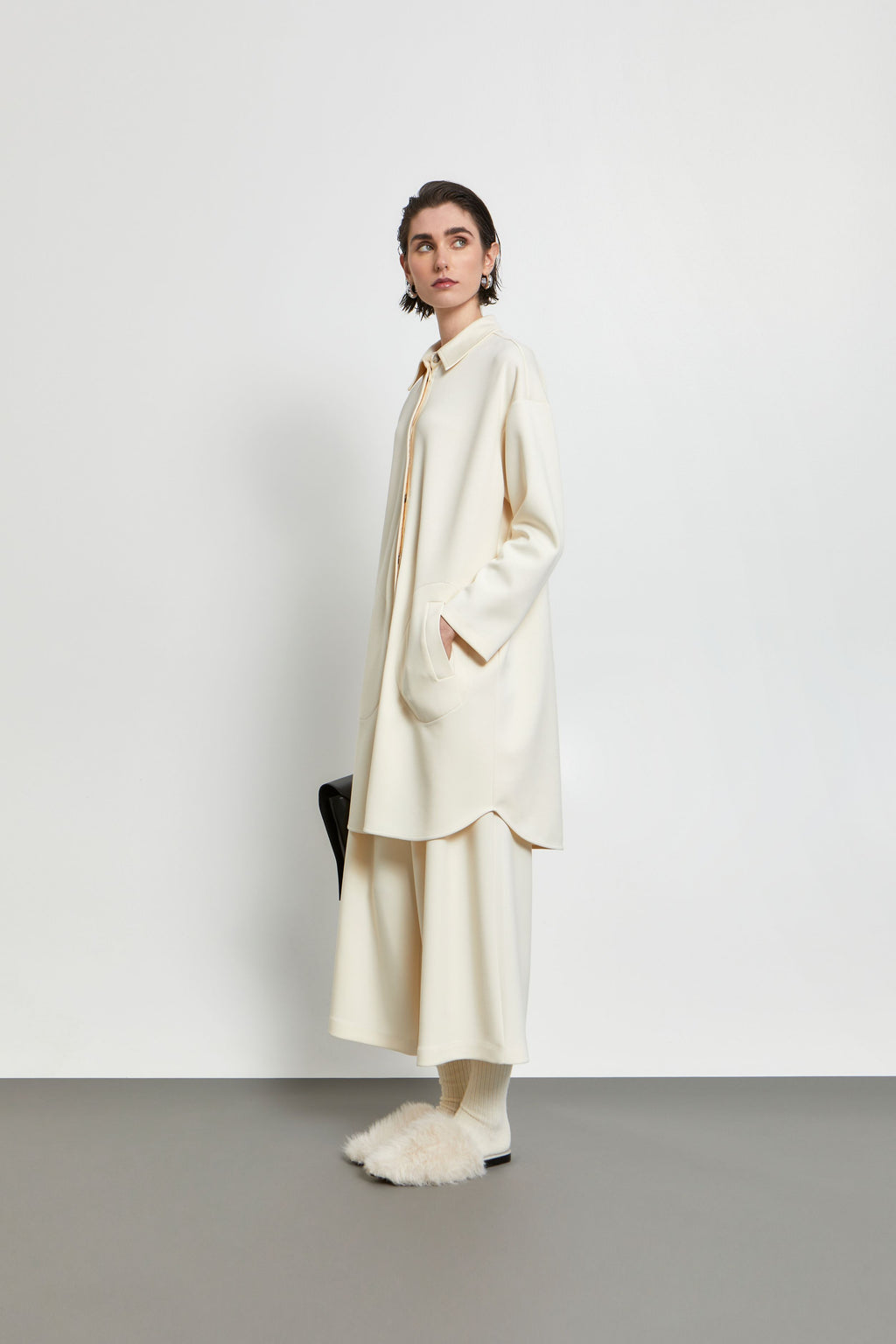 Ioanna Kourbela  "Sartorial Tenderness"  Cropped Παντελόνι Με Πιέτες