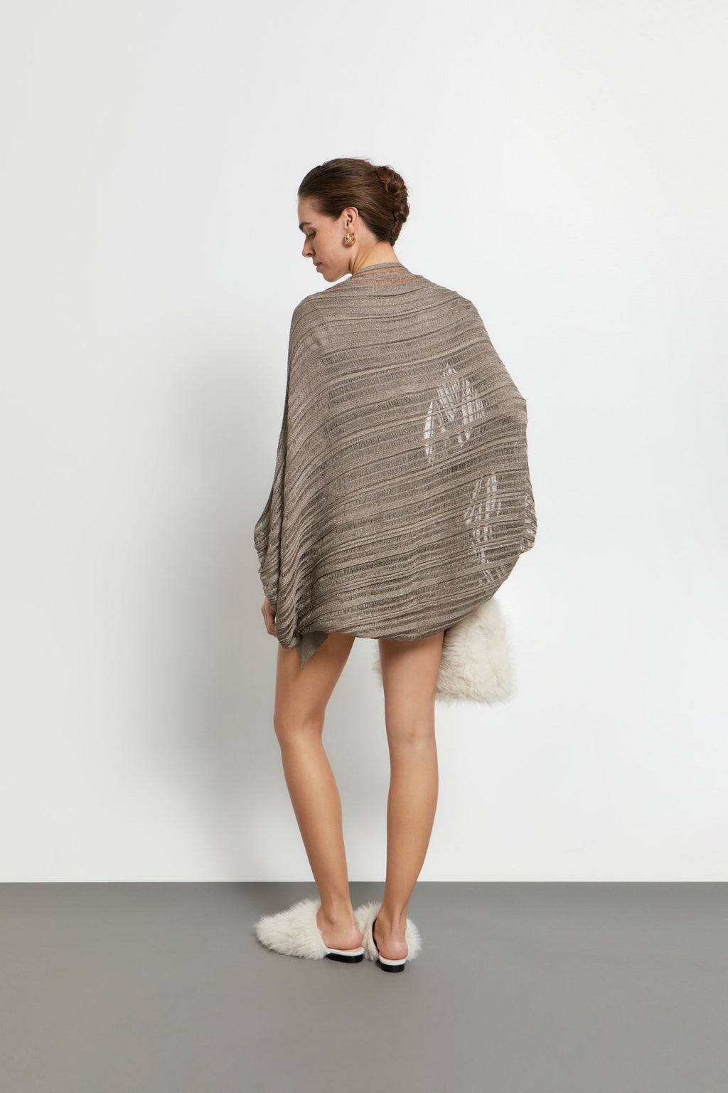 Ioanna Kourbela "Twist And Shine" Πλεκτό Lurex Μπολερό