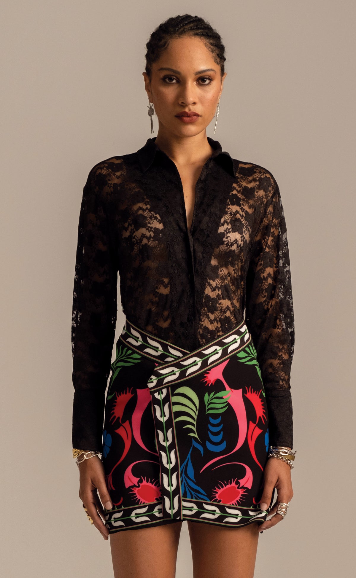 Peace And Chaos Narcissus Μini Φούστα