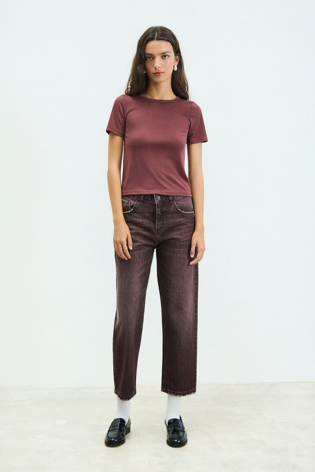 Sac & Co Joyce Tailored Straight (Chestnut)