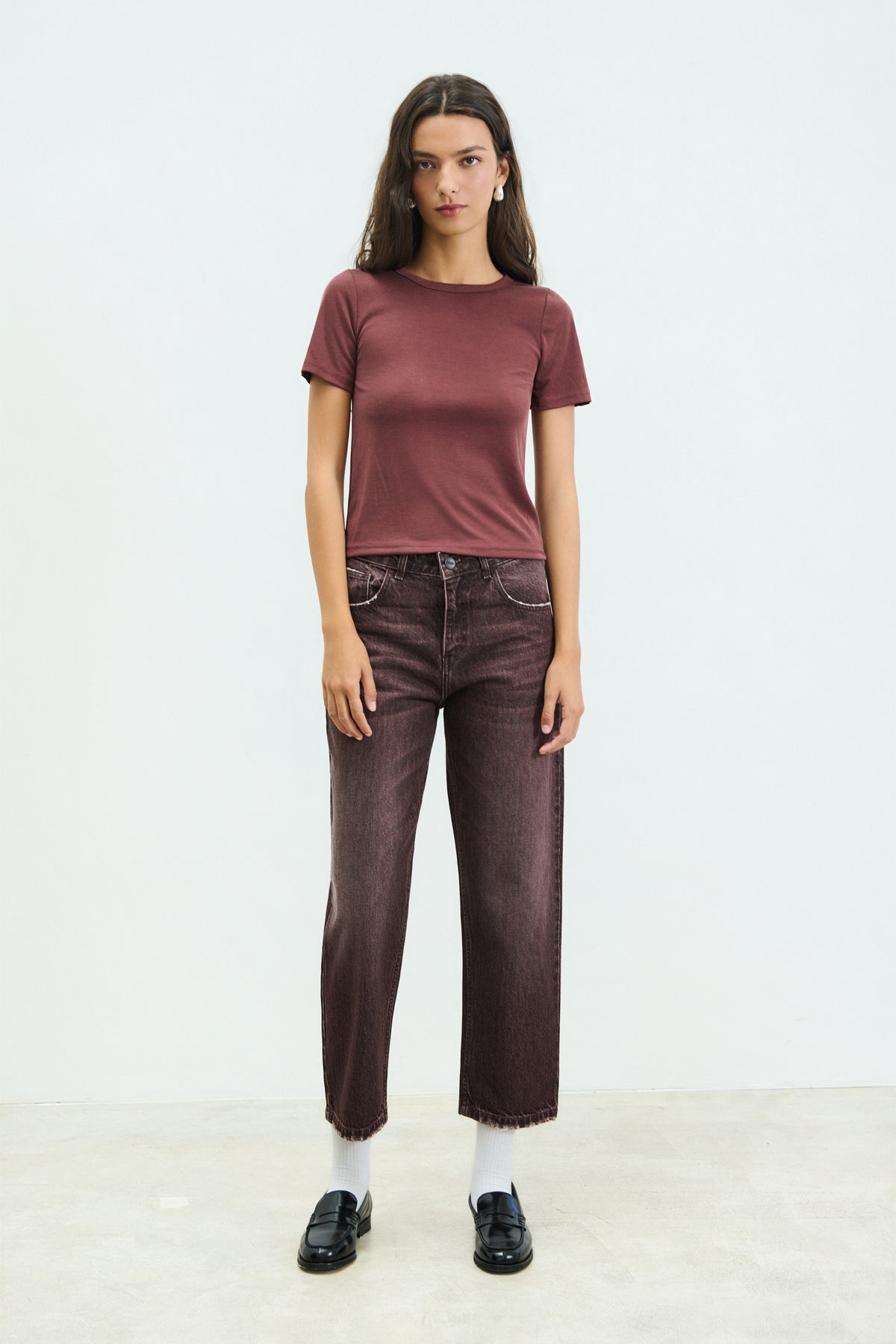 Sac & Co Joyce Tailored Straight (Chestnut)