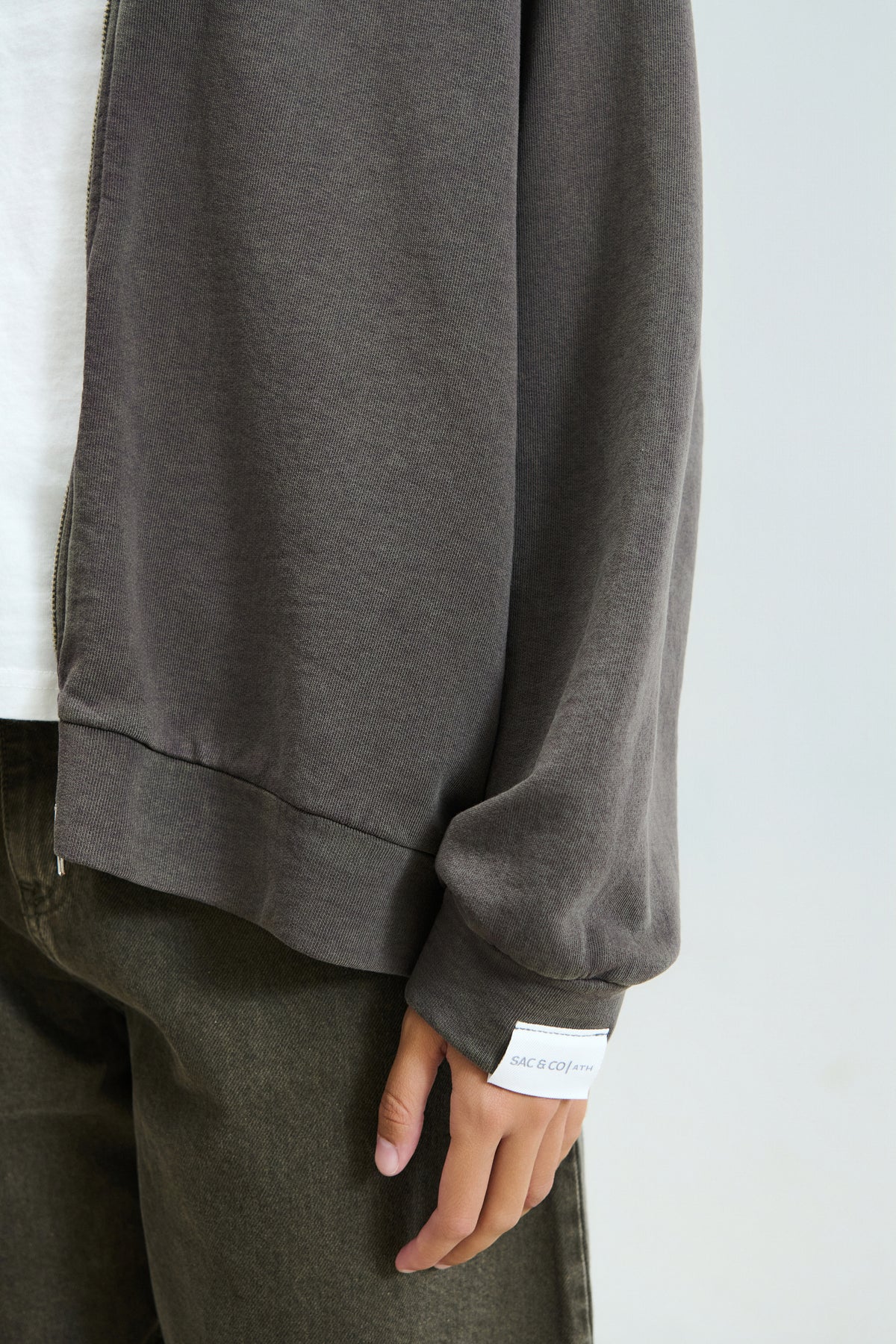 Sac & Co Stella Zip Hoodie (Καφέ)
