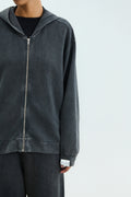Sac & Co Stella Zip Hoodie (Stone Black)