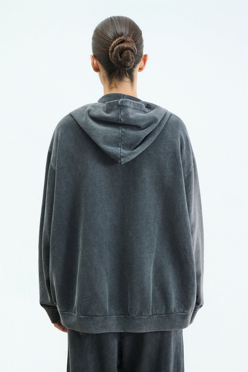 Sac & Co Stella Zip Hoodie (Stone Black)