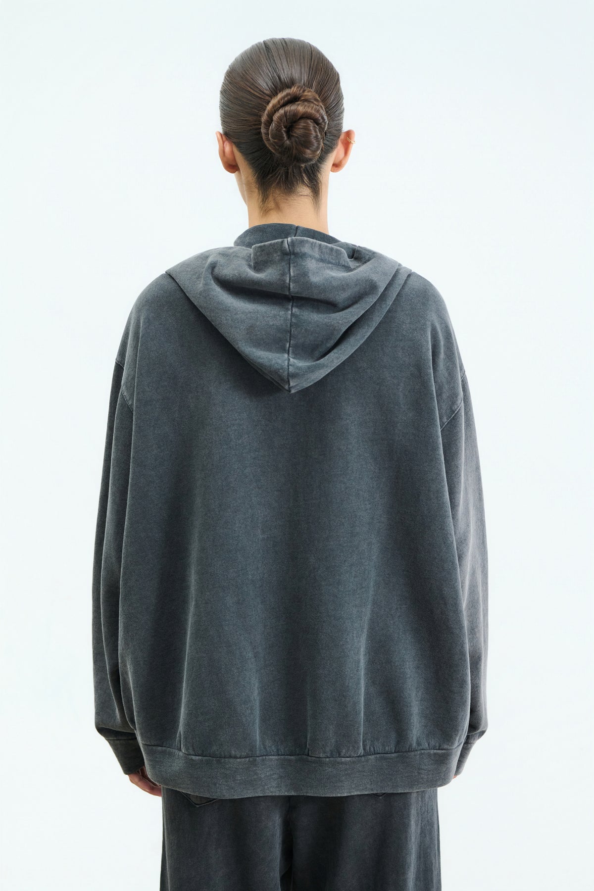 Sac & Co Stella Zip Hoodie (Stone Black)